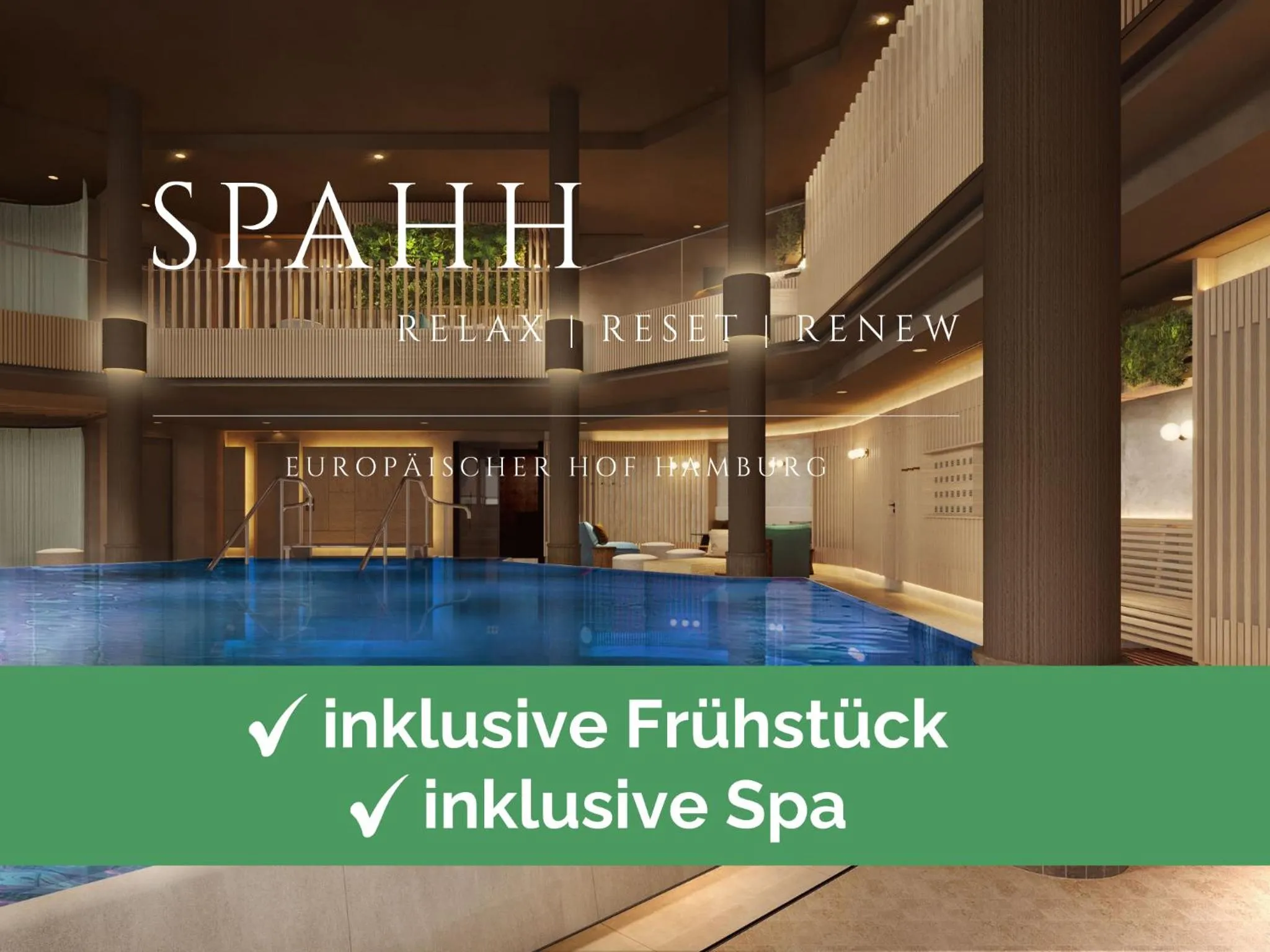 Swimming pool in Hotel Europäischer Hof Hamburg