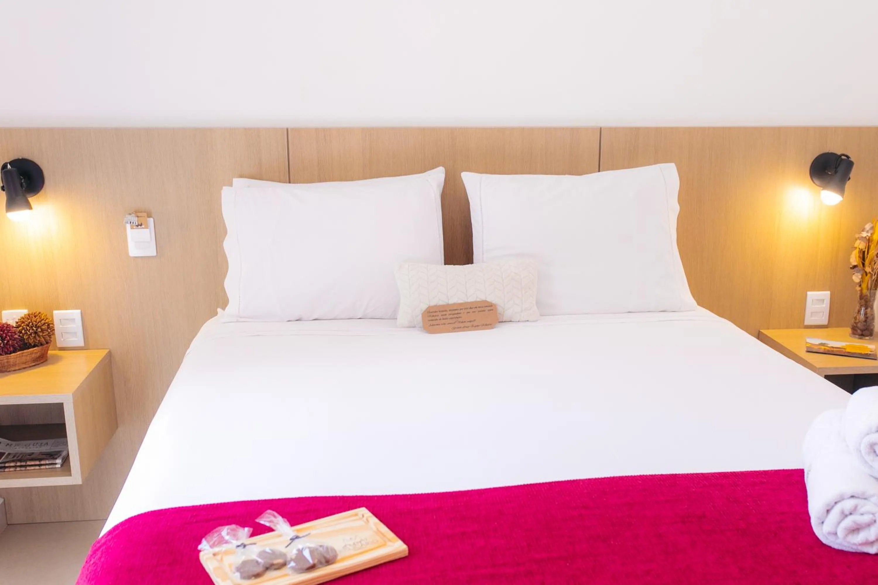 Bed in Pousada Relicário