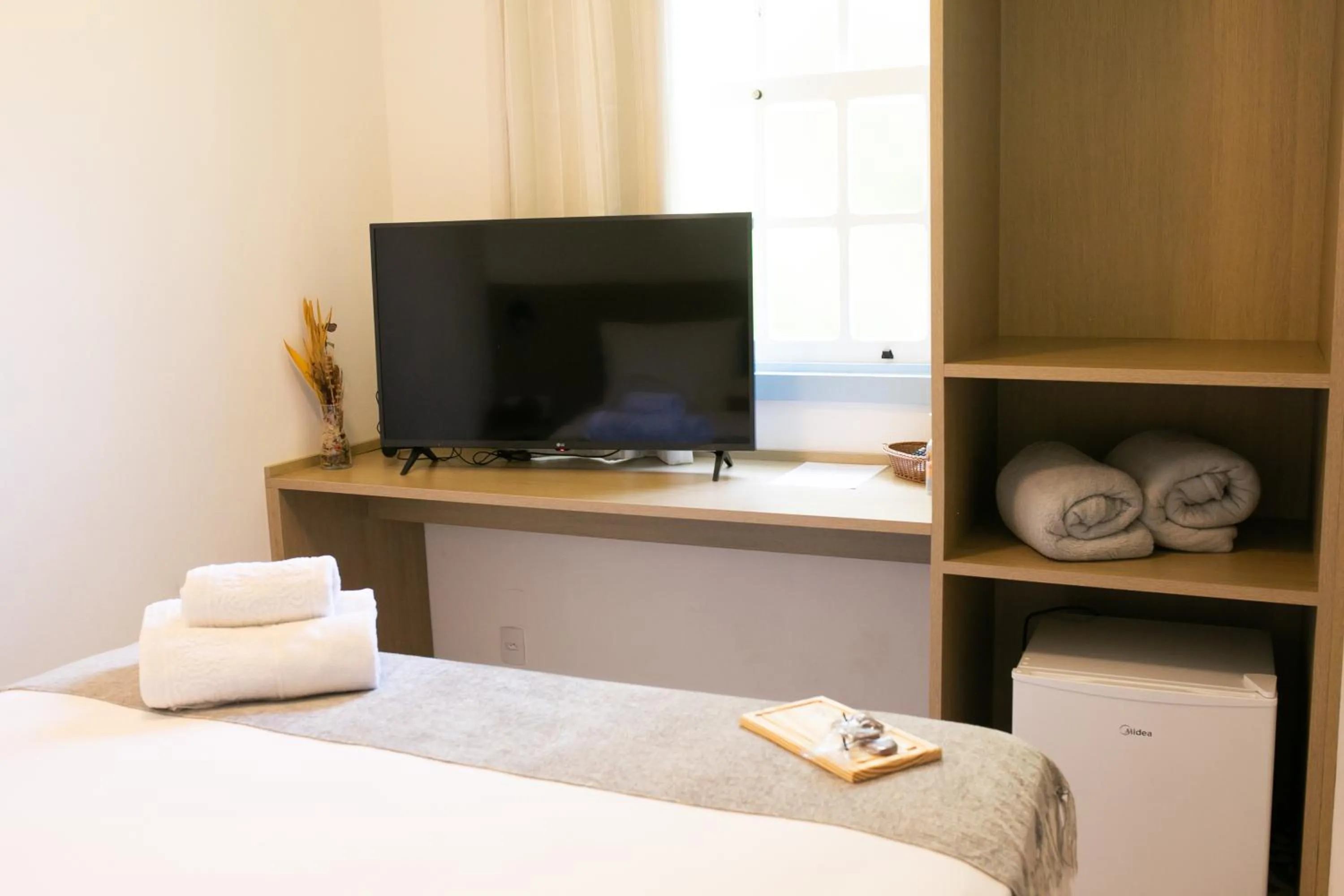 TV and multimedia, Bed in Pousada Relicário