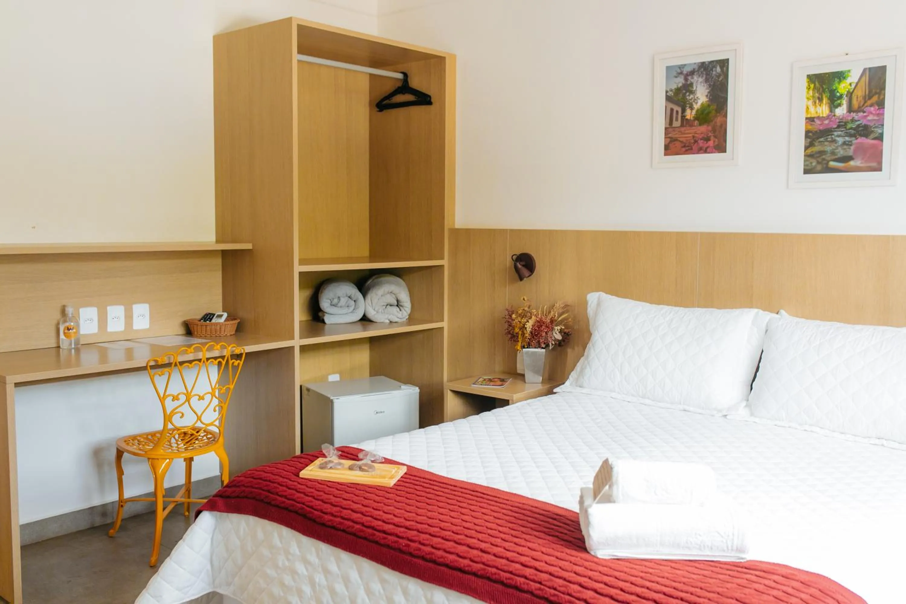 Bed in Pousada Relicário