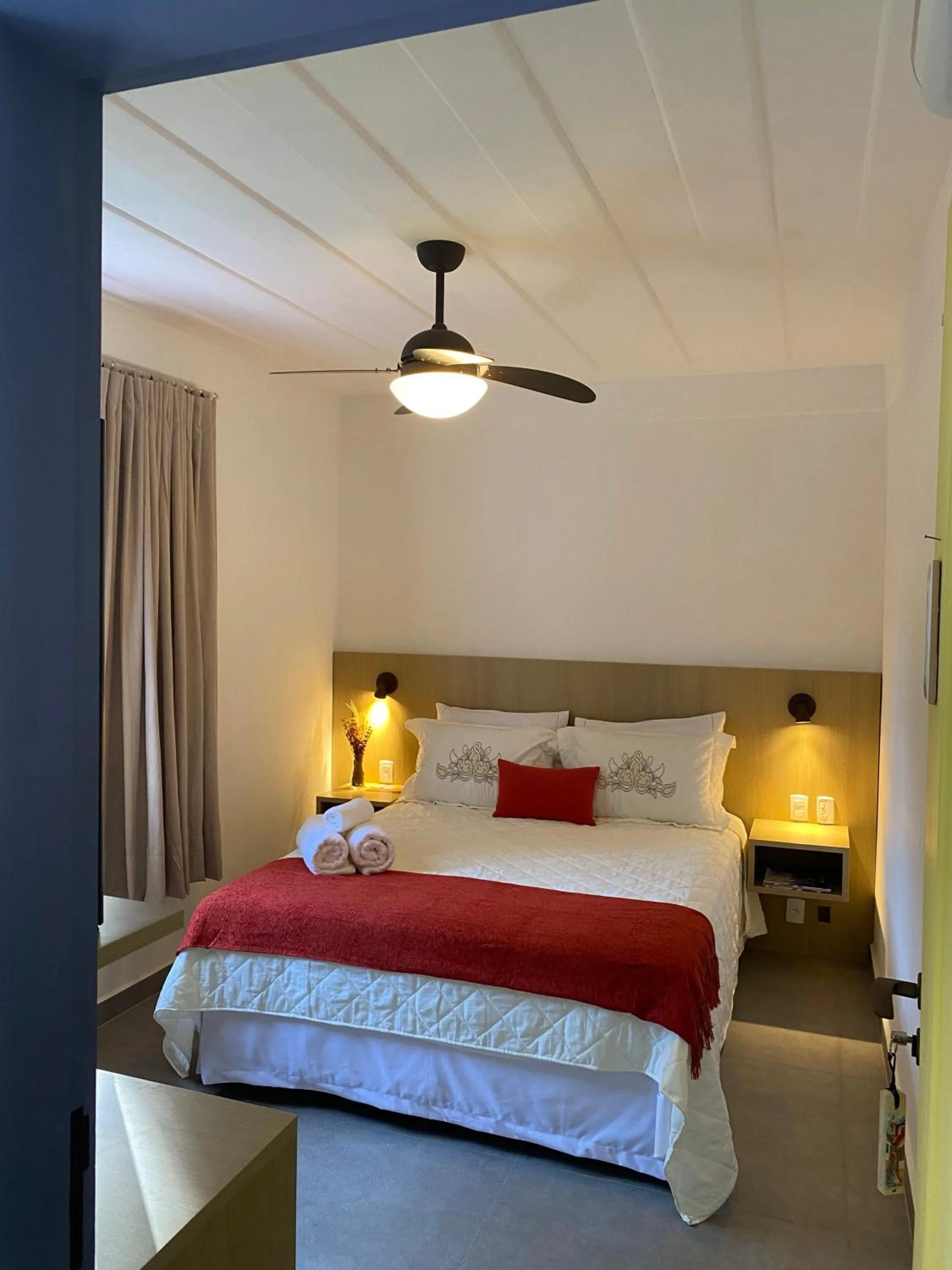 Bed in Pousada Relicário