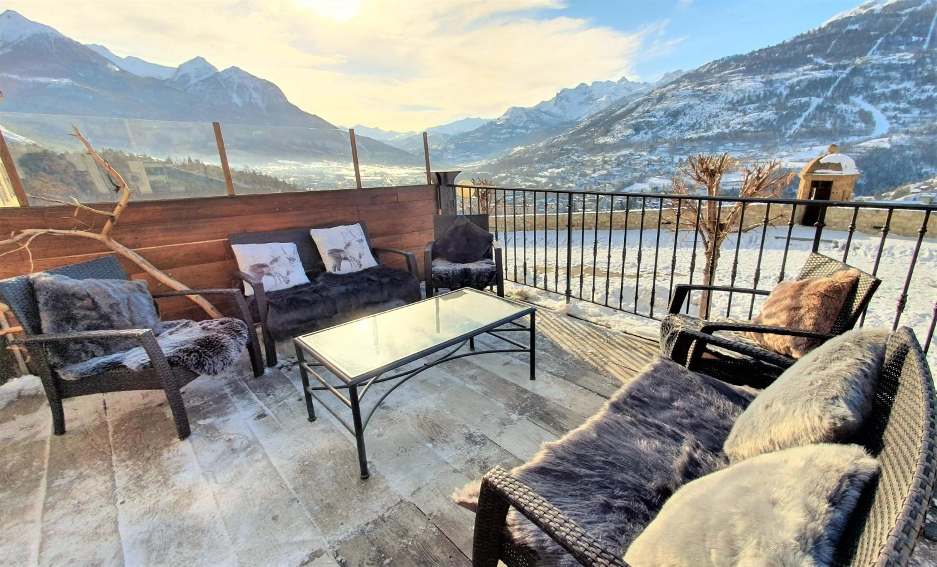 Mountain view in Panorama apartment Briancon