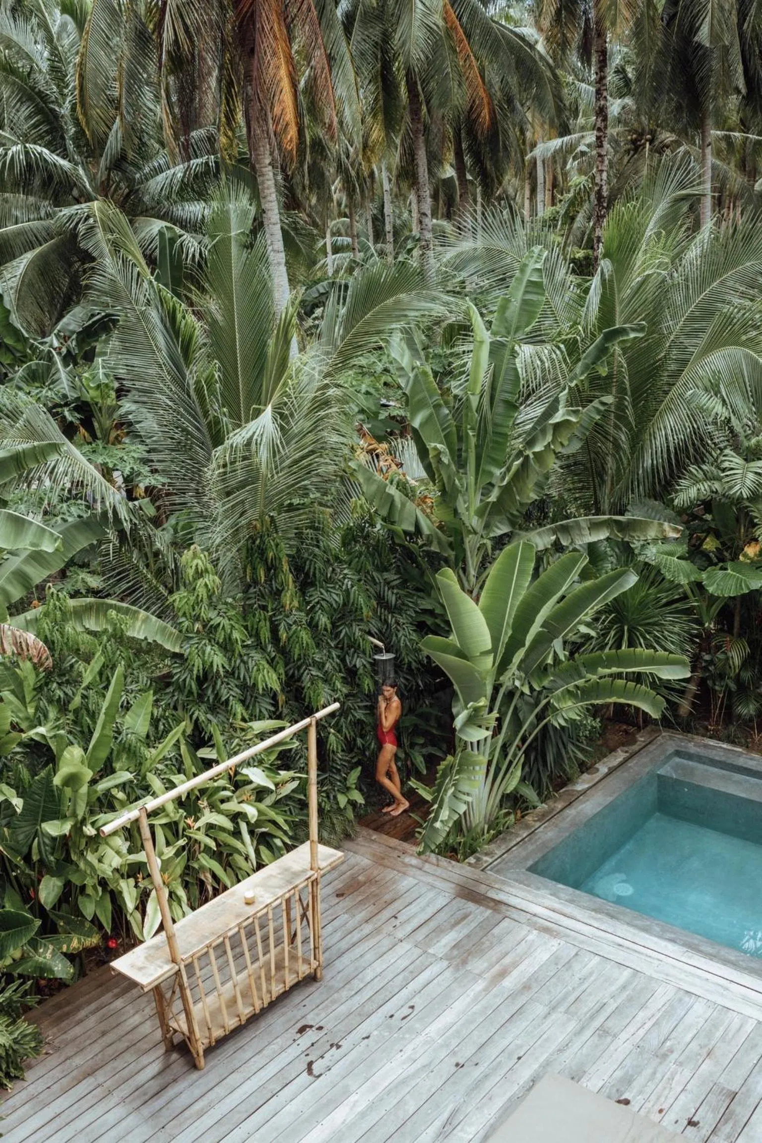 Swimming pool in Surfing Temple Hotel Boutique