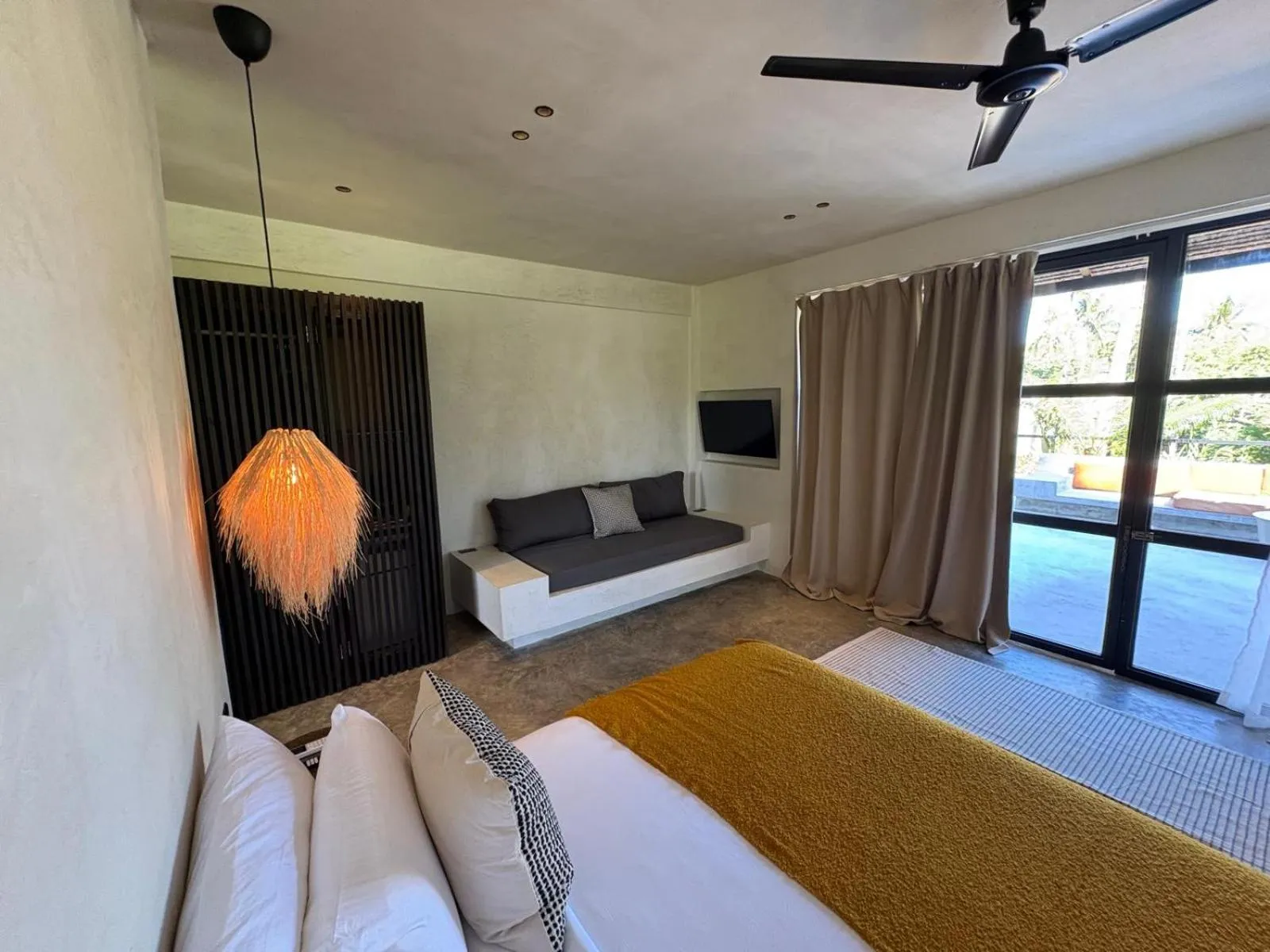 Bed in Surfing Temple Boutique Hotel