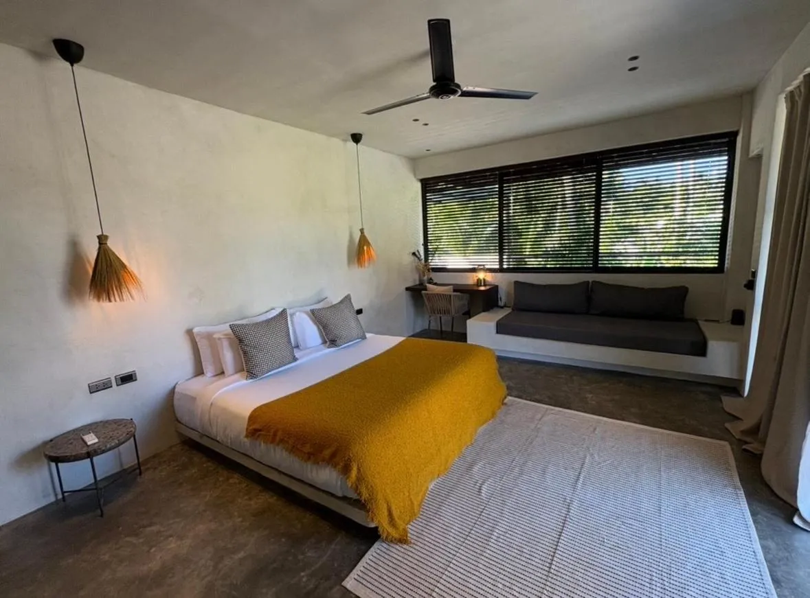 Bed in Surfing Temple Boutique Hotel