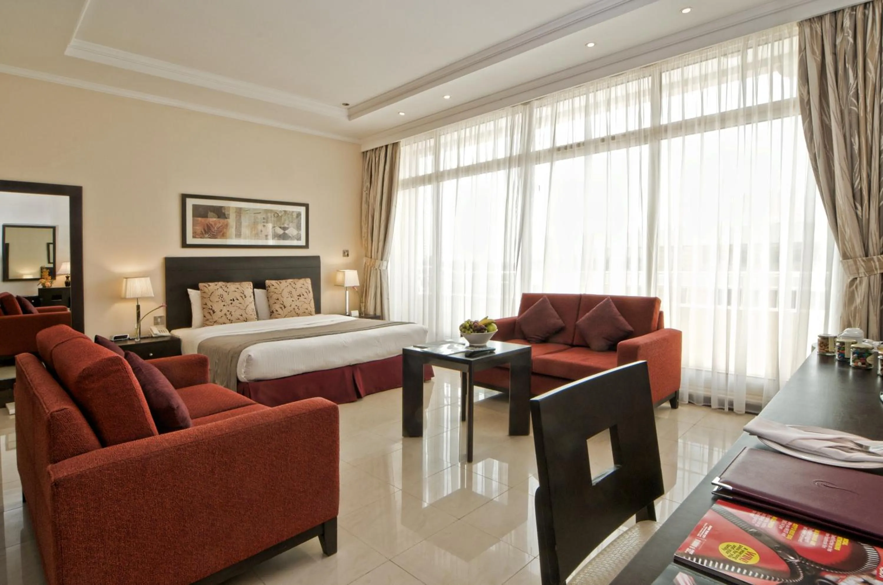 Living room, Bed in All Seasons Hotel Al Ain - Previously City Seasons