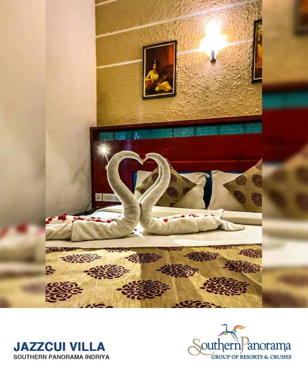 Bed in Southern Panorama Indriya Resorts & Spa