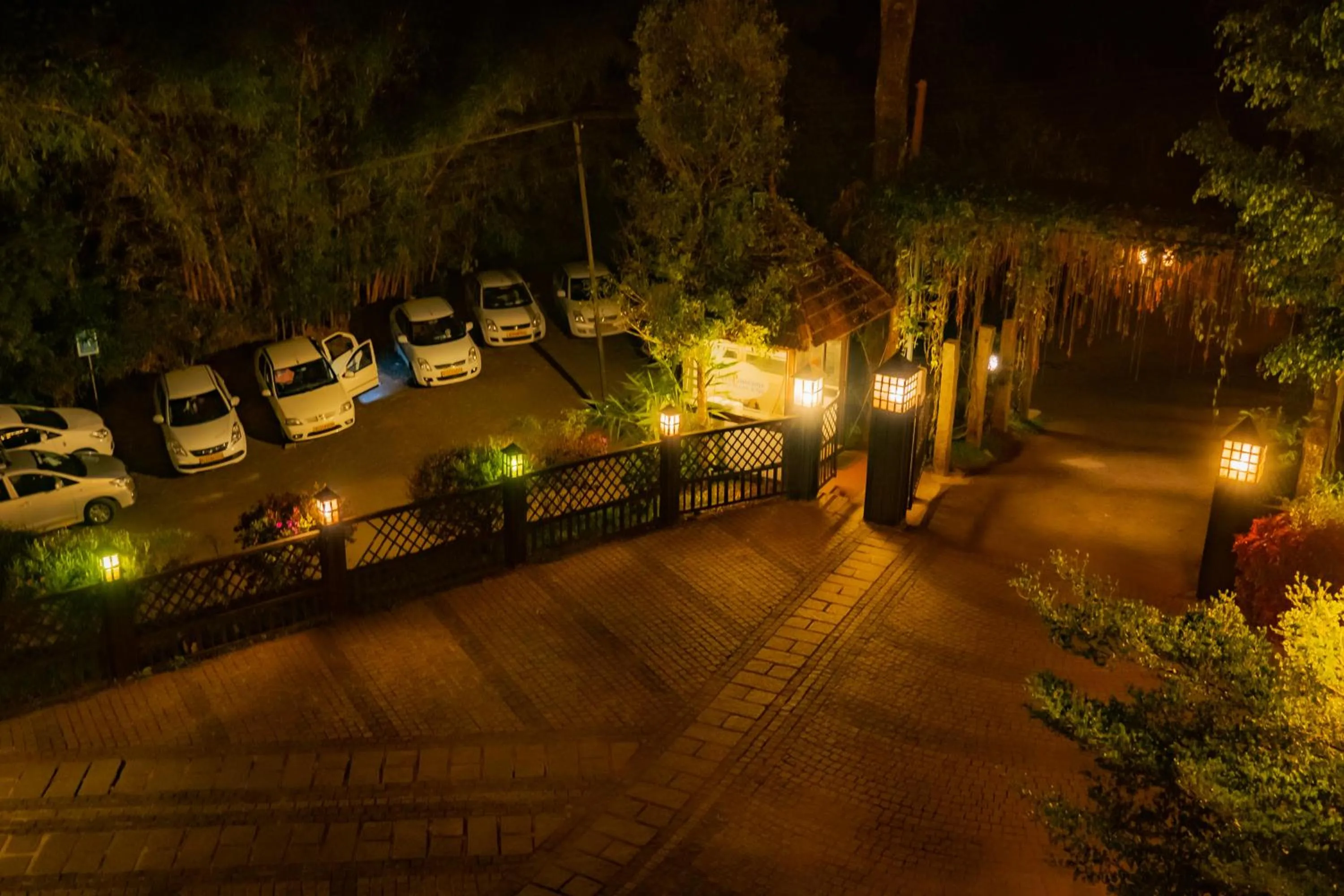 Parking in Southern Panorama Indriya Resorts & Spa