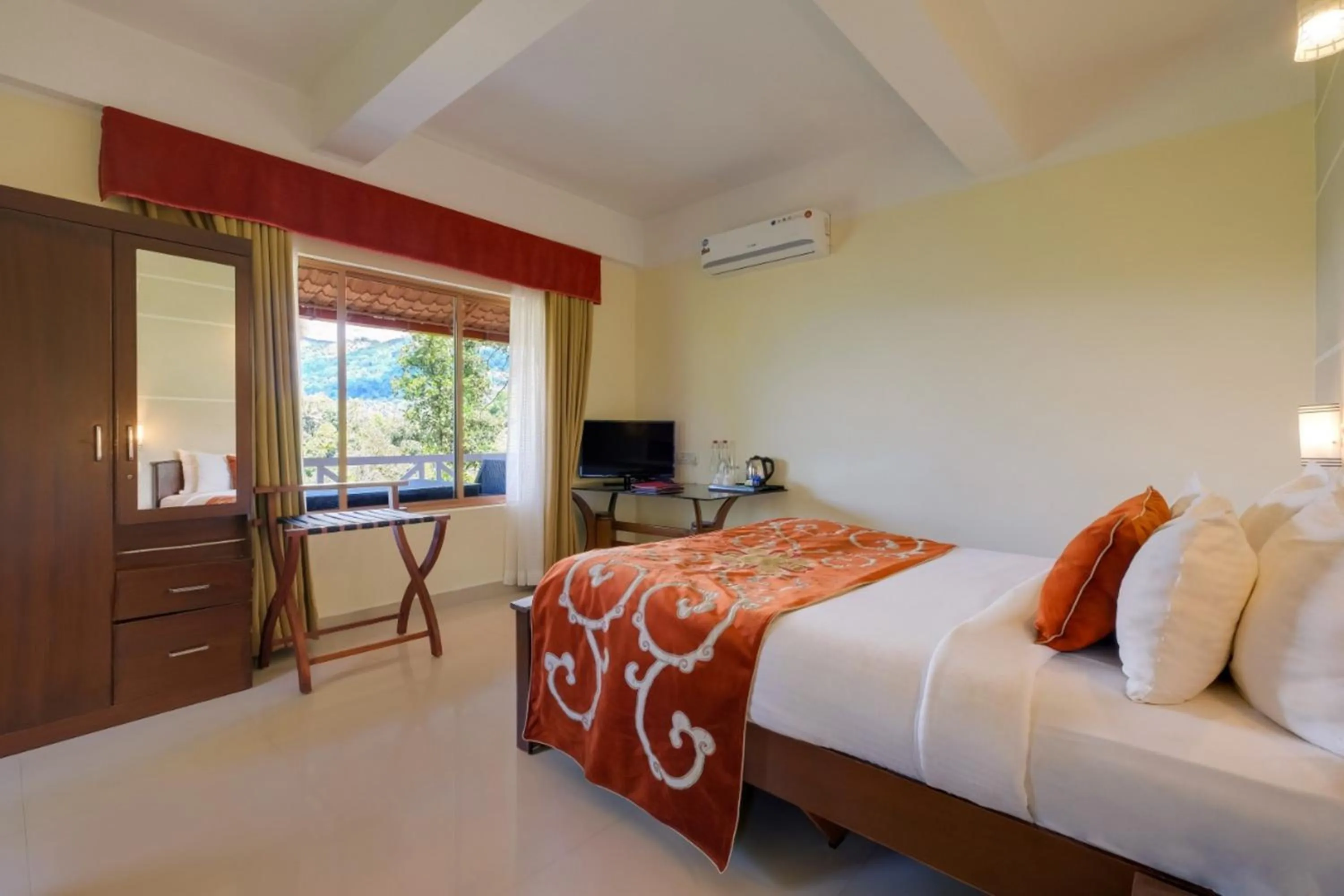 Bed in Southern Panorama Indriya Resorts & Spa