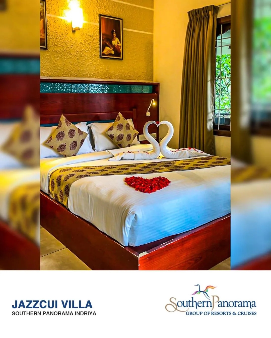 Bed in Southern Panorama Indriya Resorts & Spa