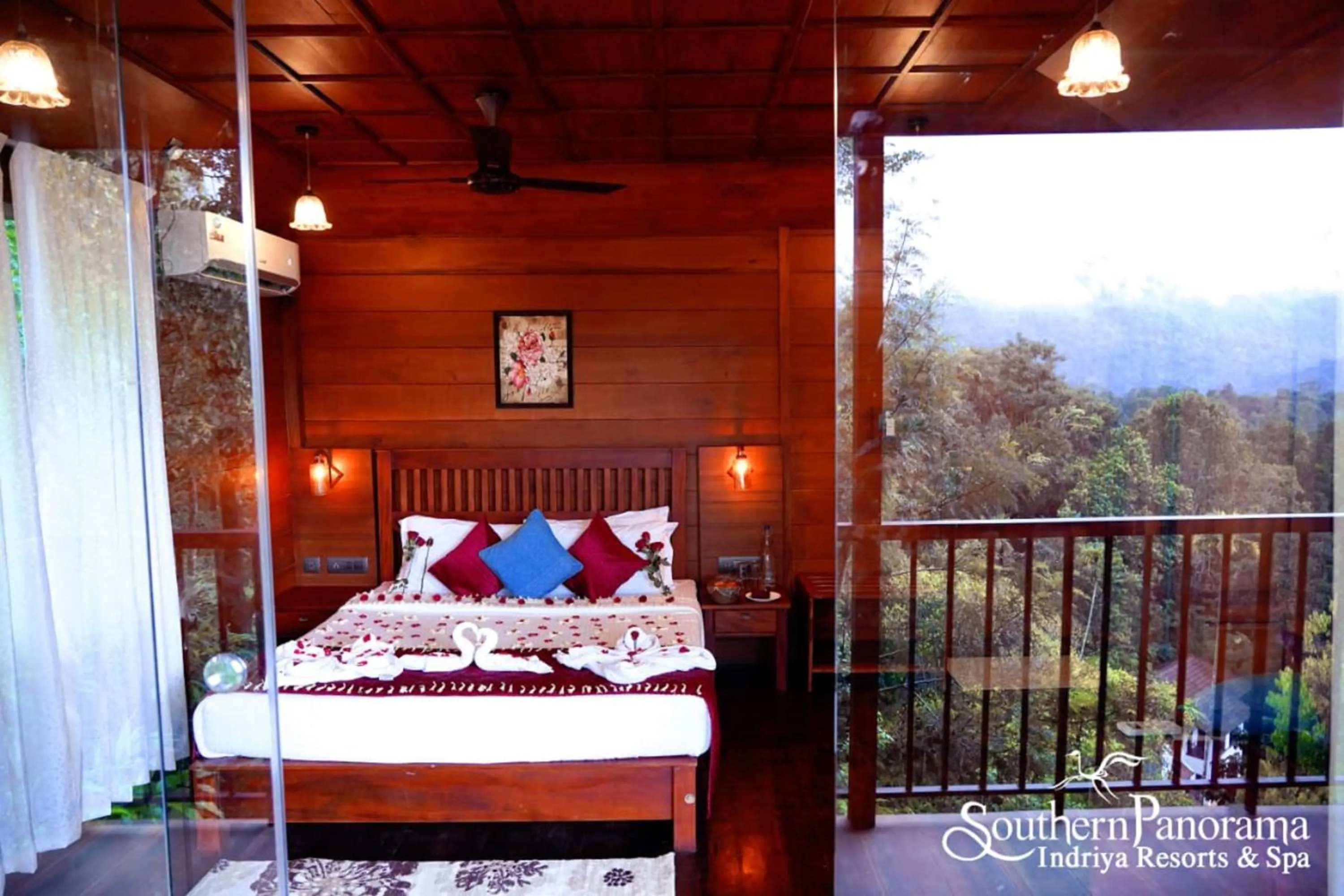 Bed in Southern Panorama Indriya Resorts & Spa