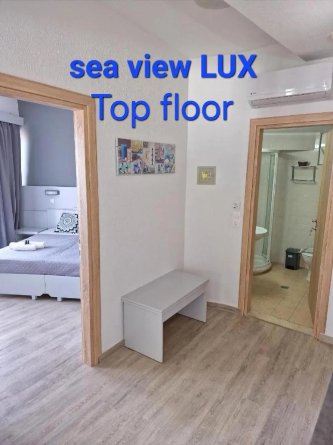 Bathroom, Bed in BLUE EYES APARTMENTS