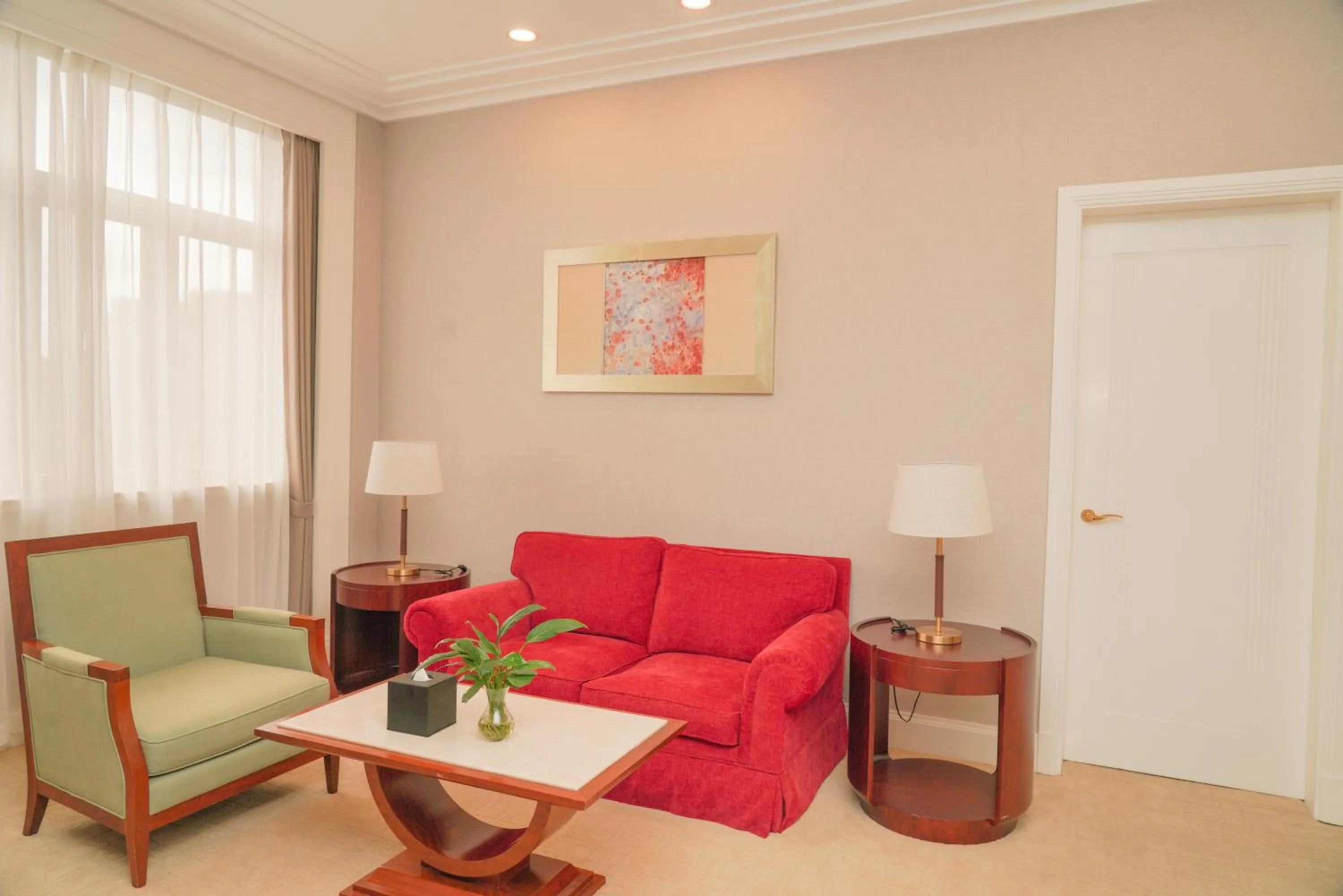 Living room in Broadway Mansions Hotel - On the Bund - Journey Through Time Old Shanghai Republic Dreams