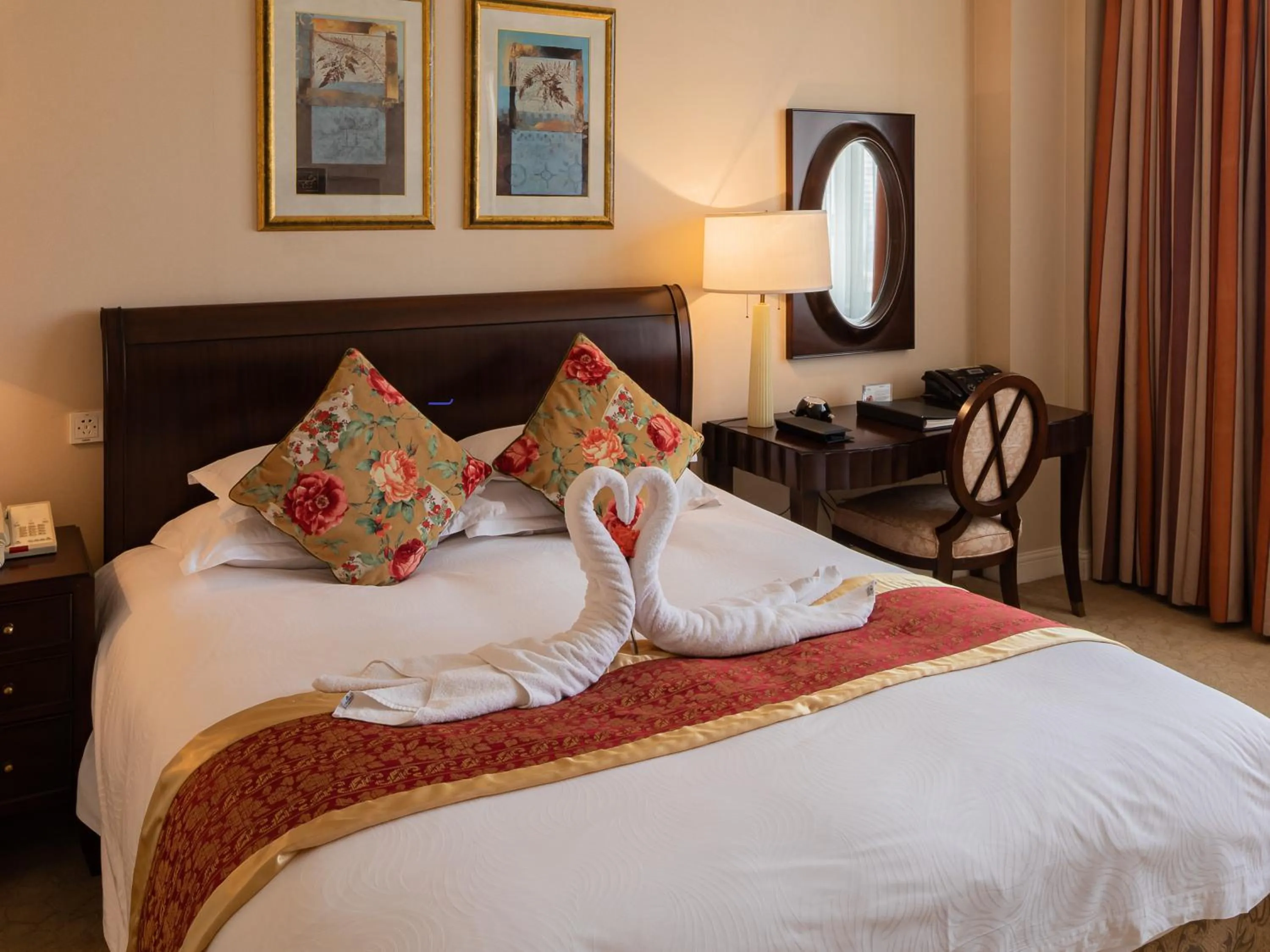 Bed in Broadway Mansions Hotel - On the Bund - Journey Through Time Old Shanghai Republic Dreams