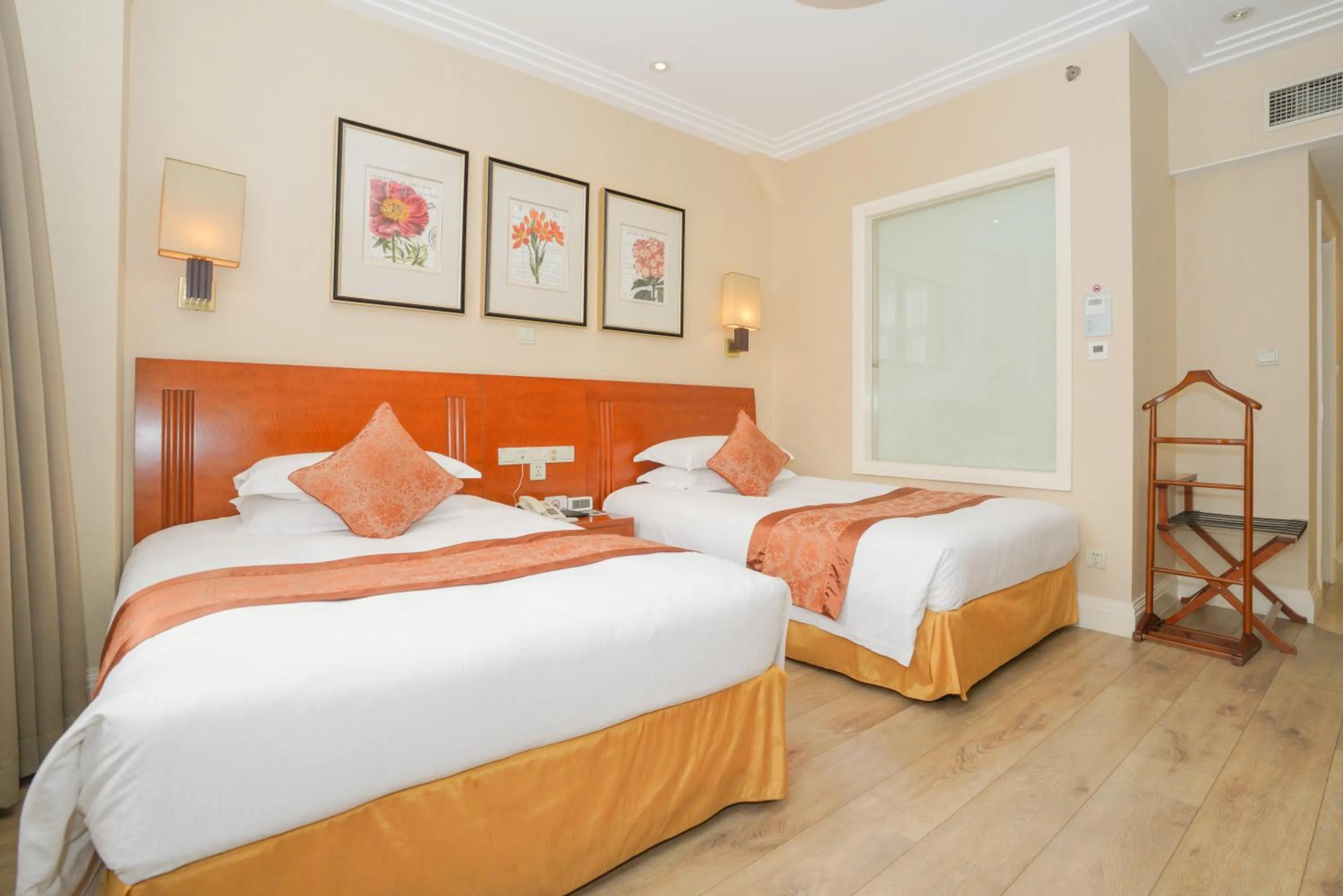 Bed in Broadway Mansions Hotel - On the Bund - Journey Through Time Old Shanghai Republic Dreams