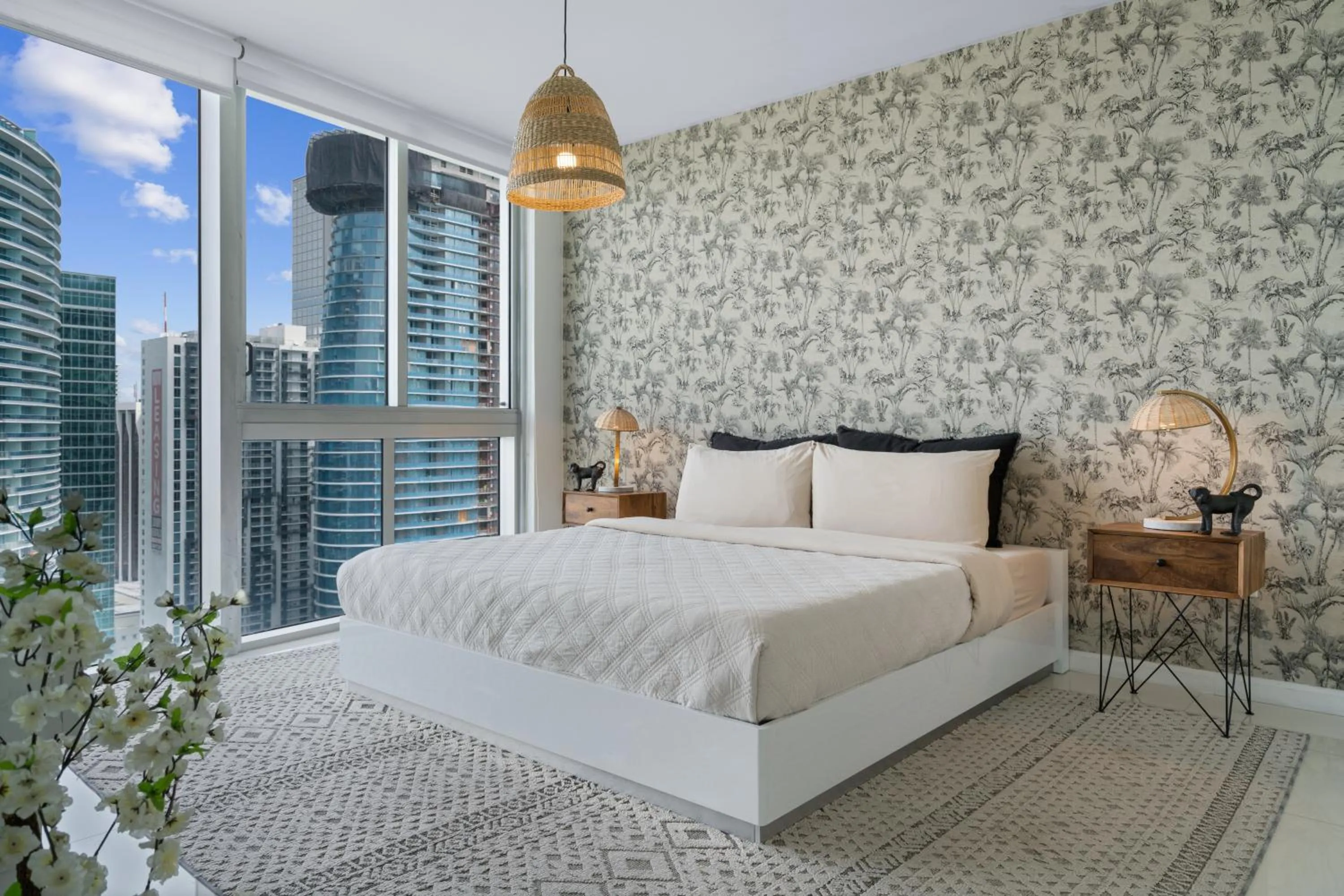 Bed in Icon Brickell Miami