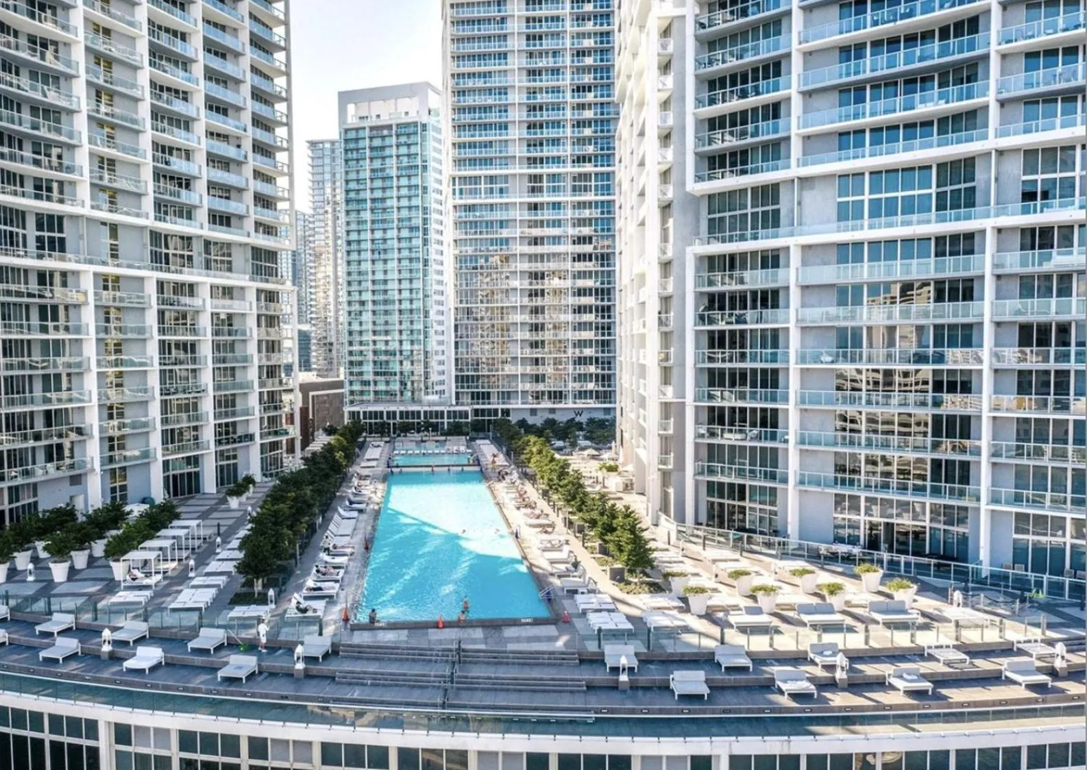 Swimming pool in Icon Brickell Miami