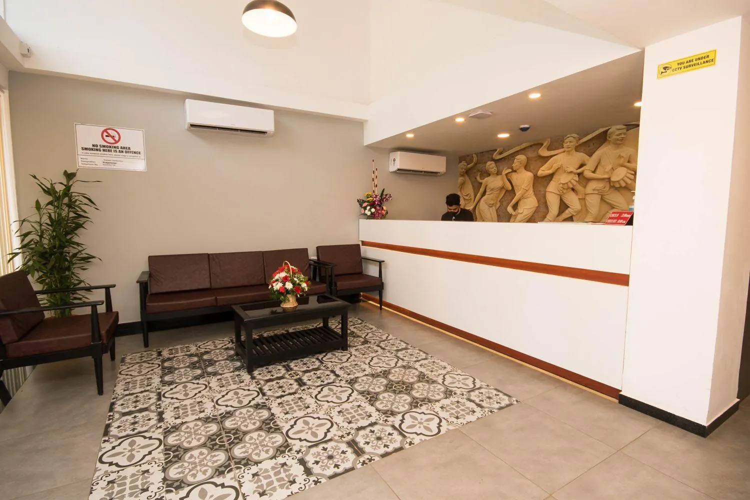 Lobby or reception in Hotel Vemara