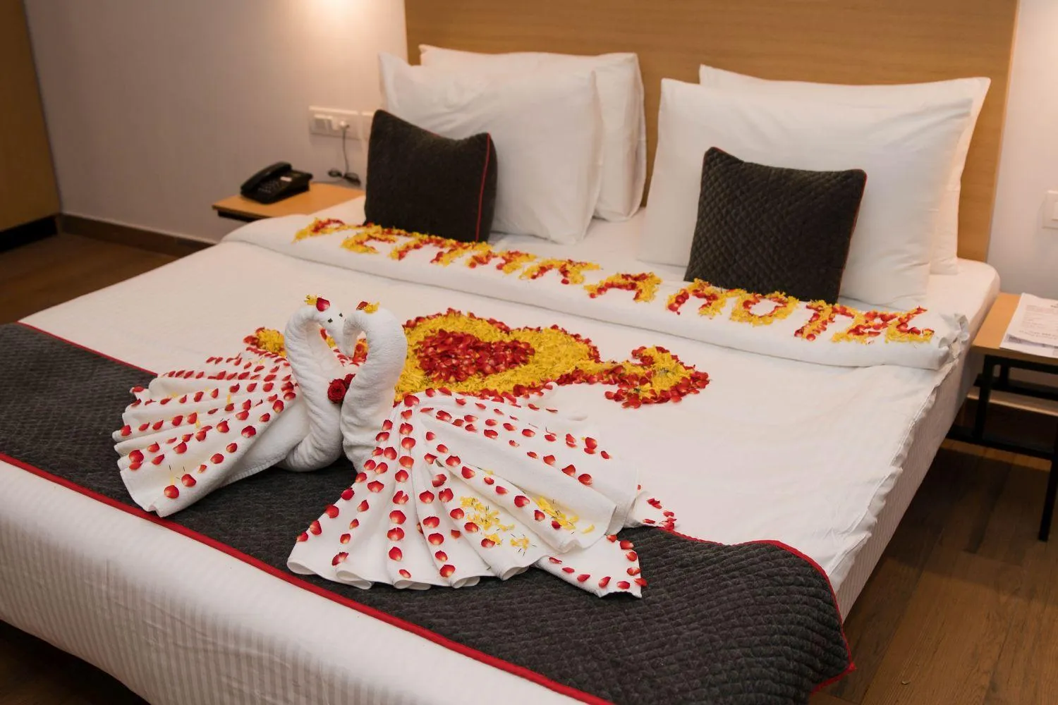 Bed in Hotel Vemara