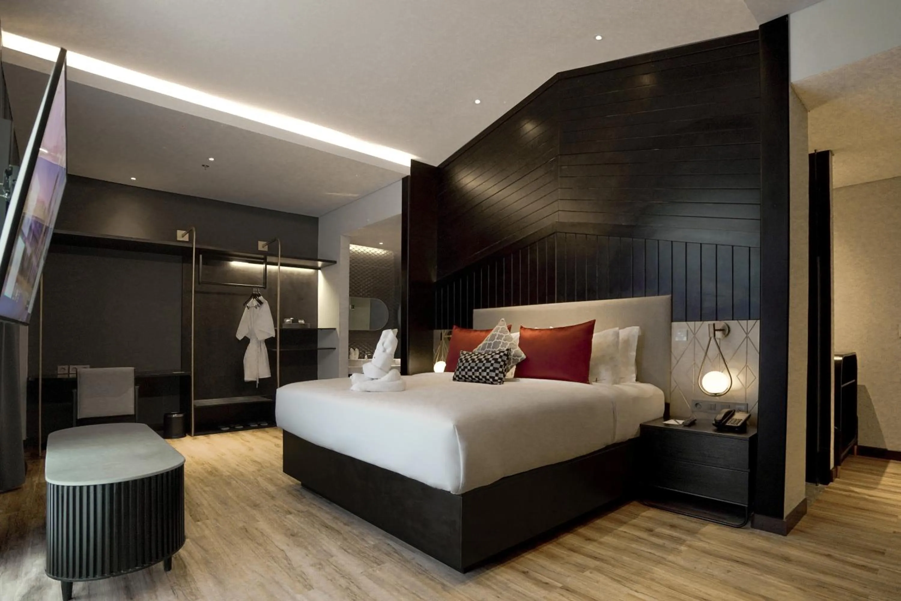 Bed in Awann Sewu Boutique Hotel and Suite Semarang