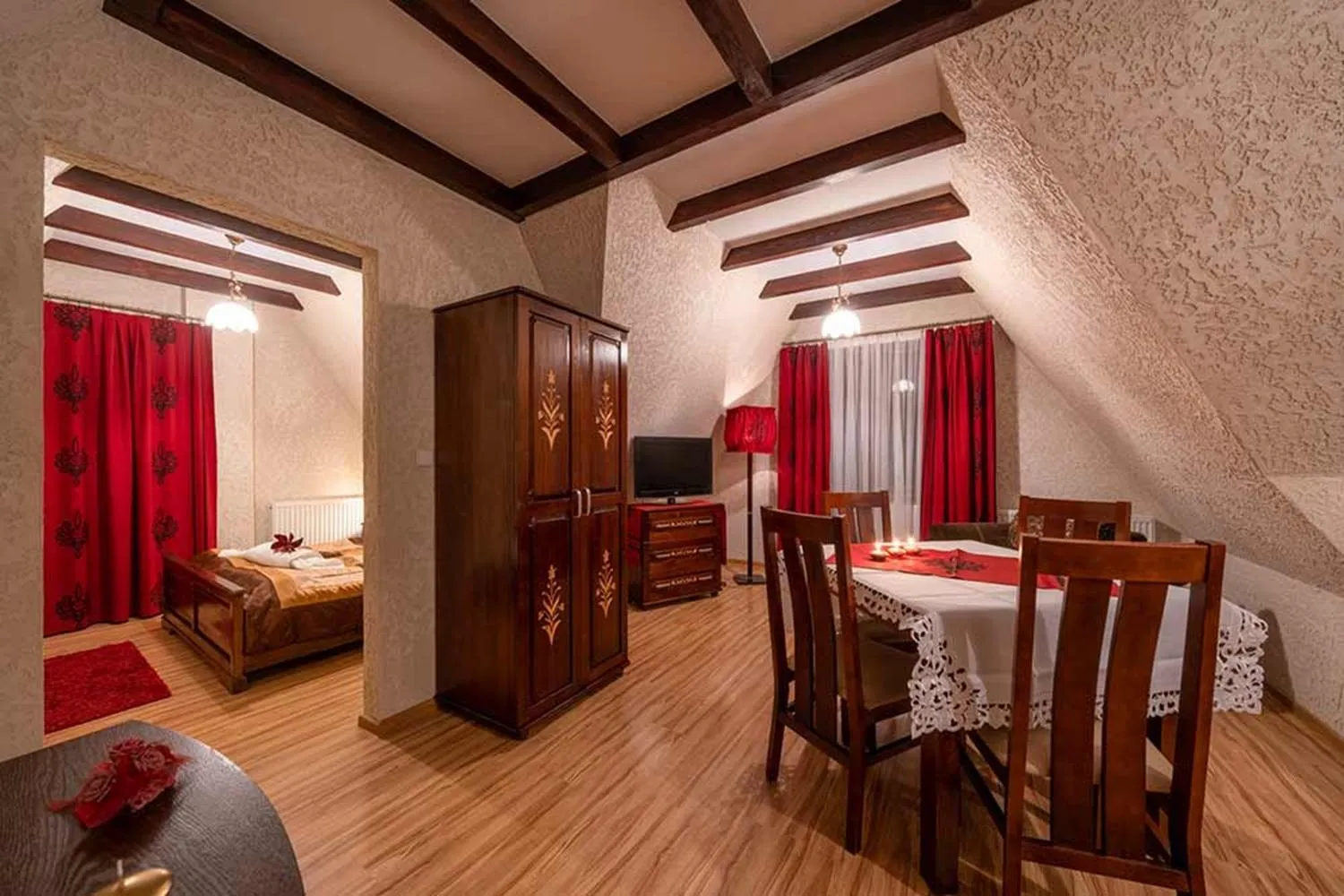 Living room, Bed in Willa Danielka