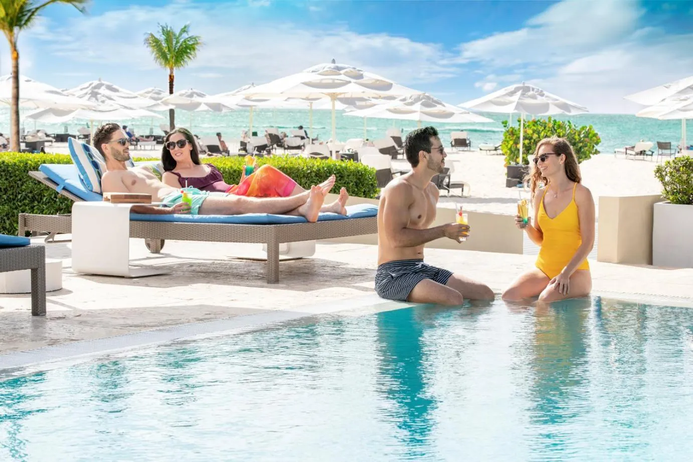 Pool view in Bucuti & Tara Boutique Beach Resort - Adult Only