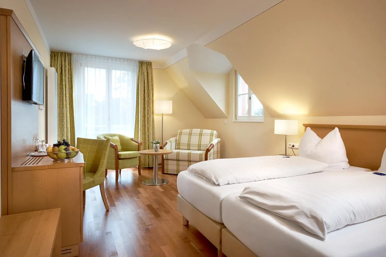 Bedroom, Bed in Flair Hotel Schwanen