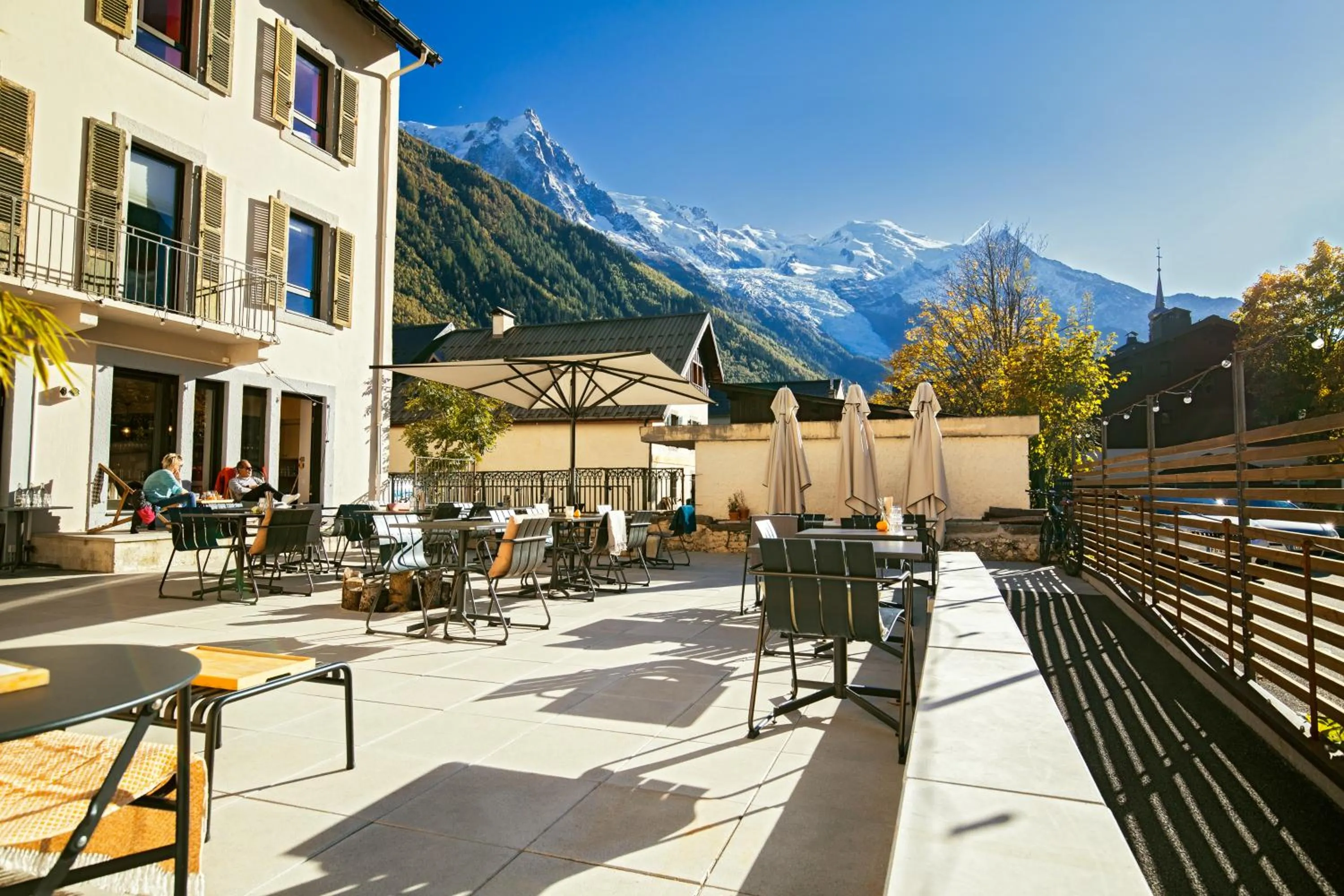 Balcony/Terrace in Cosmiques Hotel - Centre Chamonix