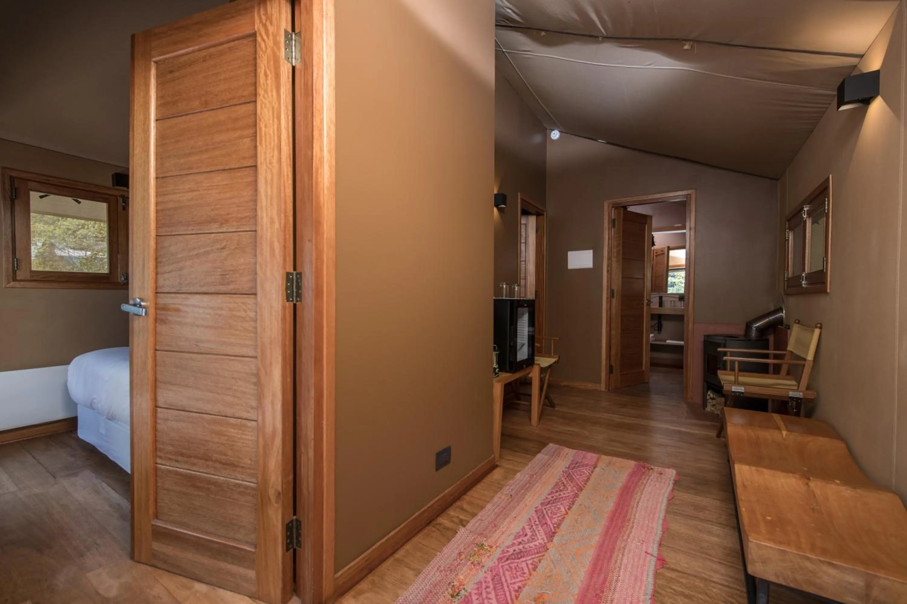 Seating area, Bed in Las Qolqas EcoResort Ollantaytambo