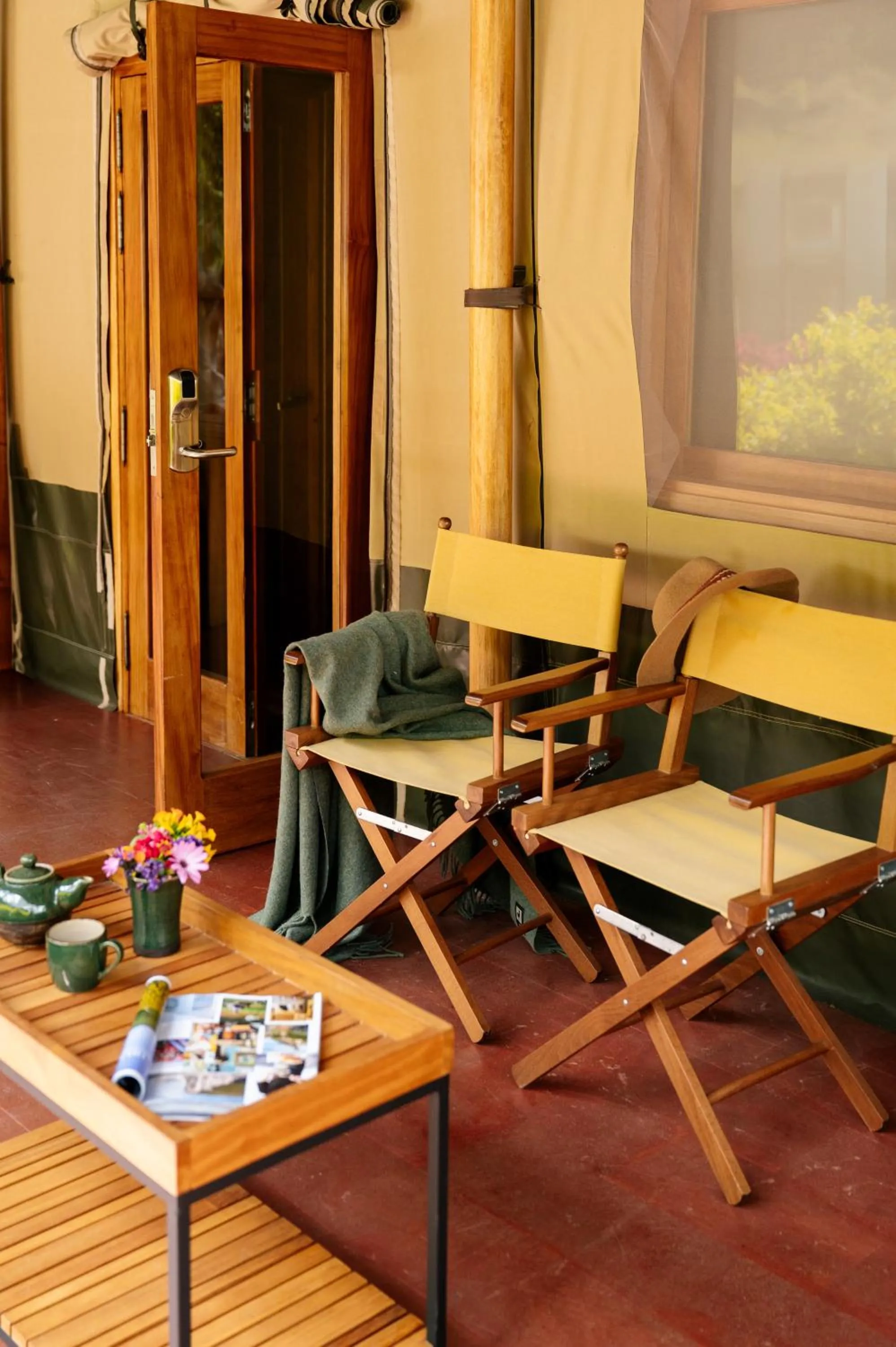 Balcony/Terrace in Las Qolqas EcoResort Ollantaytambo
