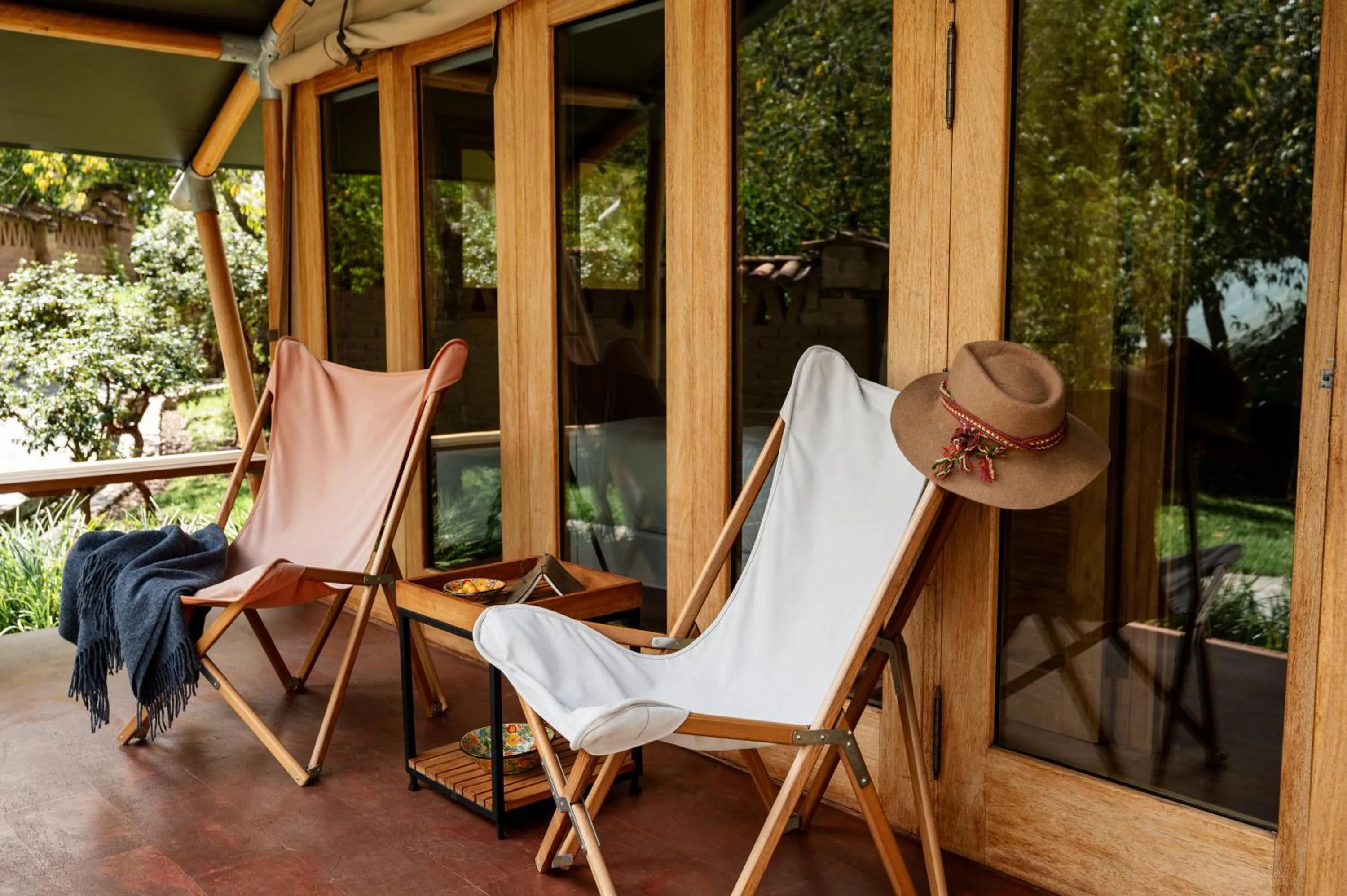 Balcony/Terrace in Las Qolqas EcoResort Ollantaytambo