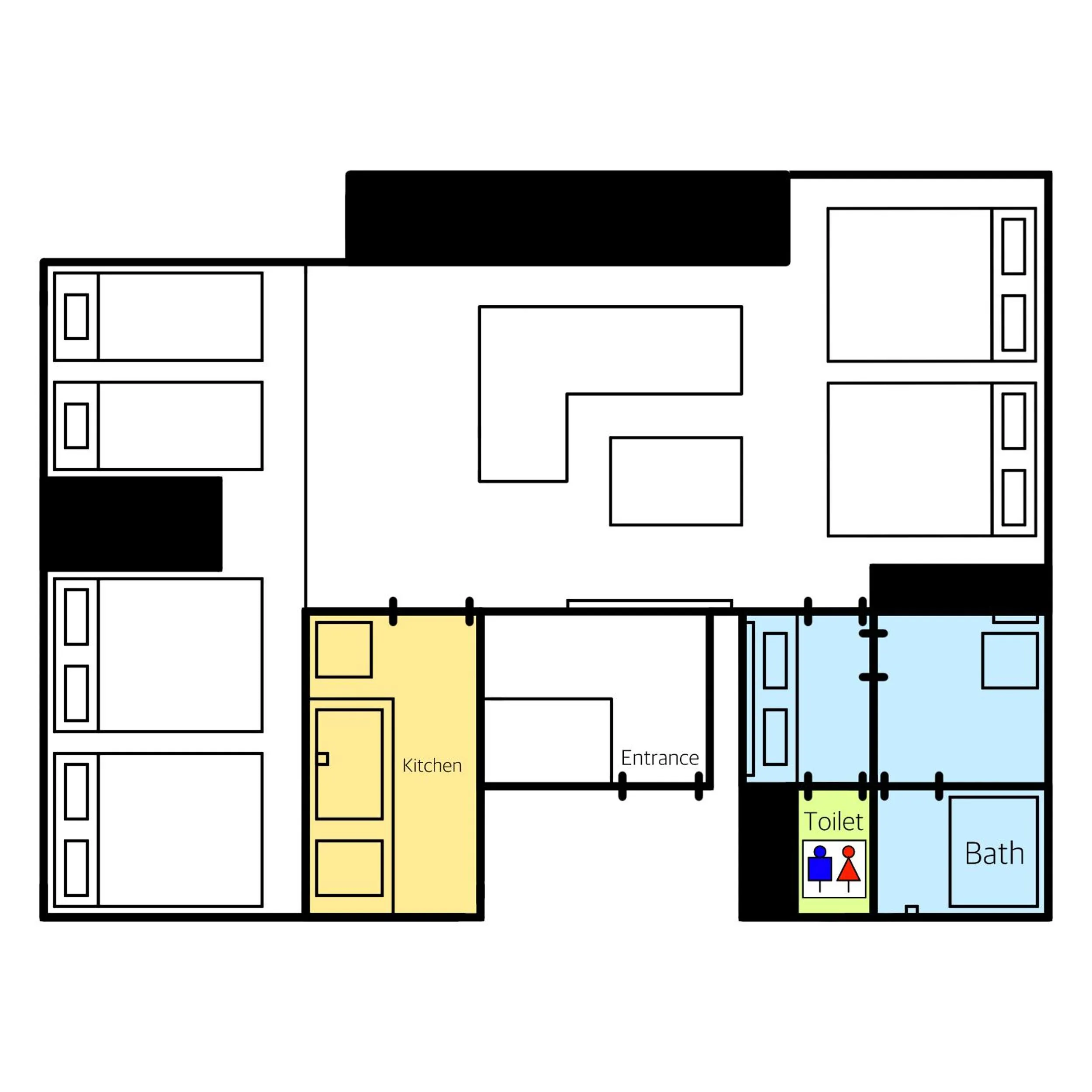 Floor plan in GRAND BASE Hakata Premium