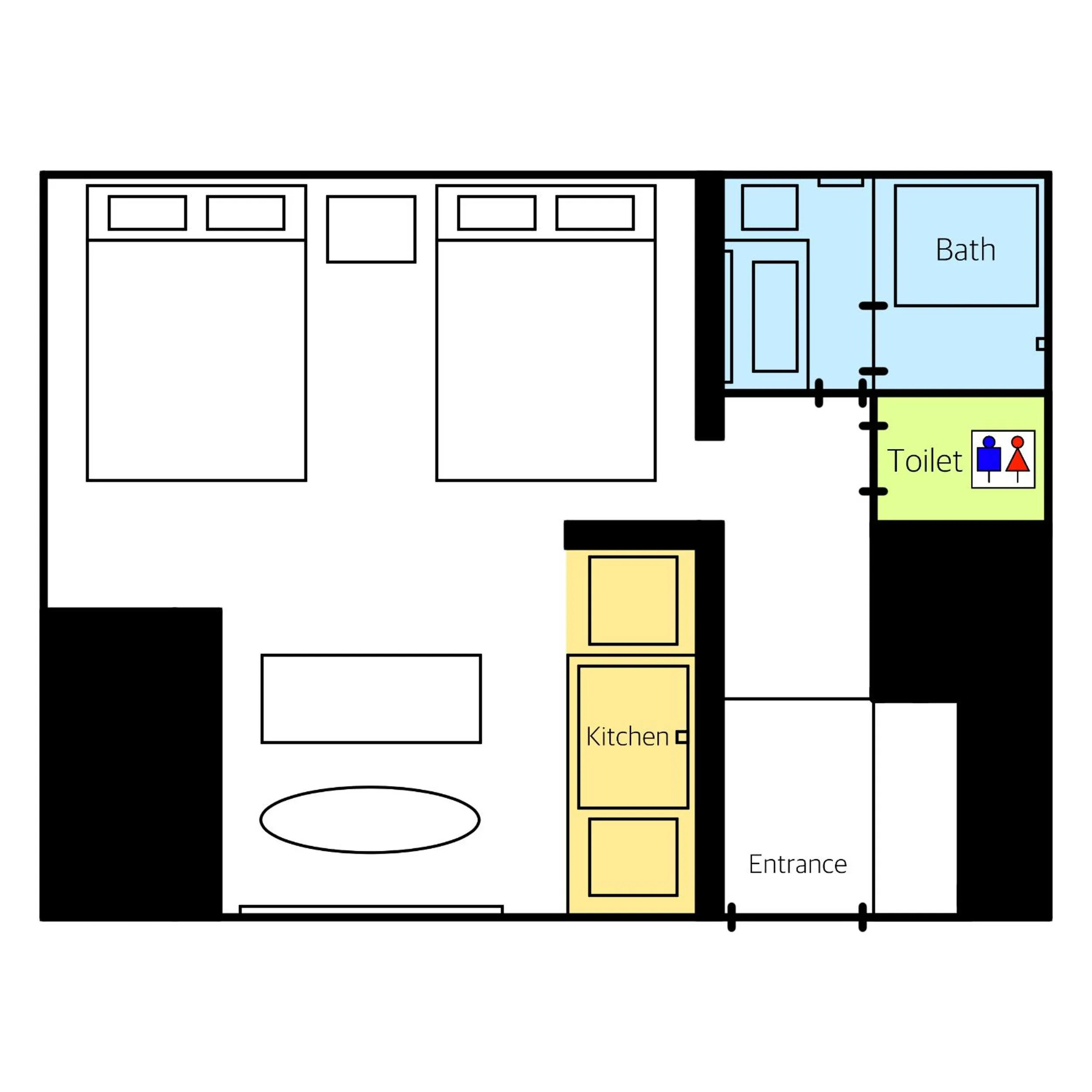 Floor plan in GRAND BASE Hakata Premium