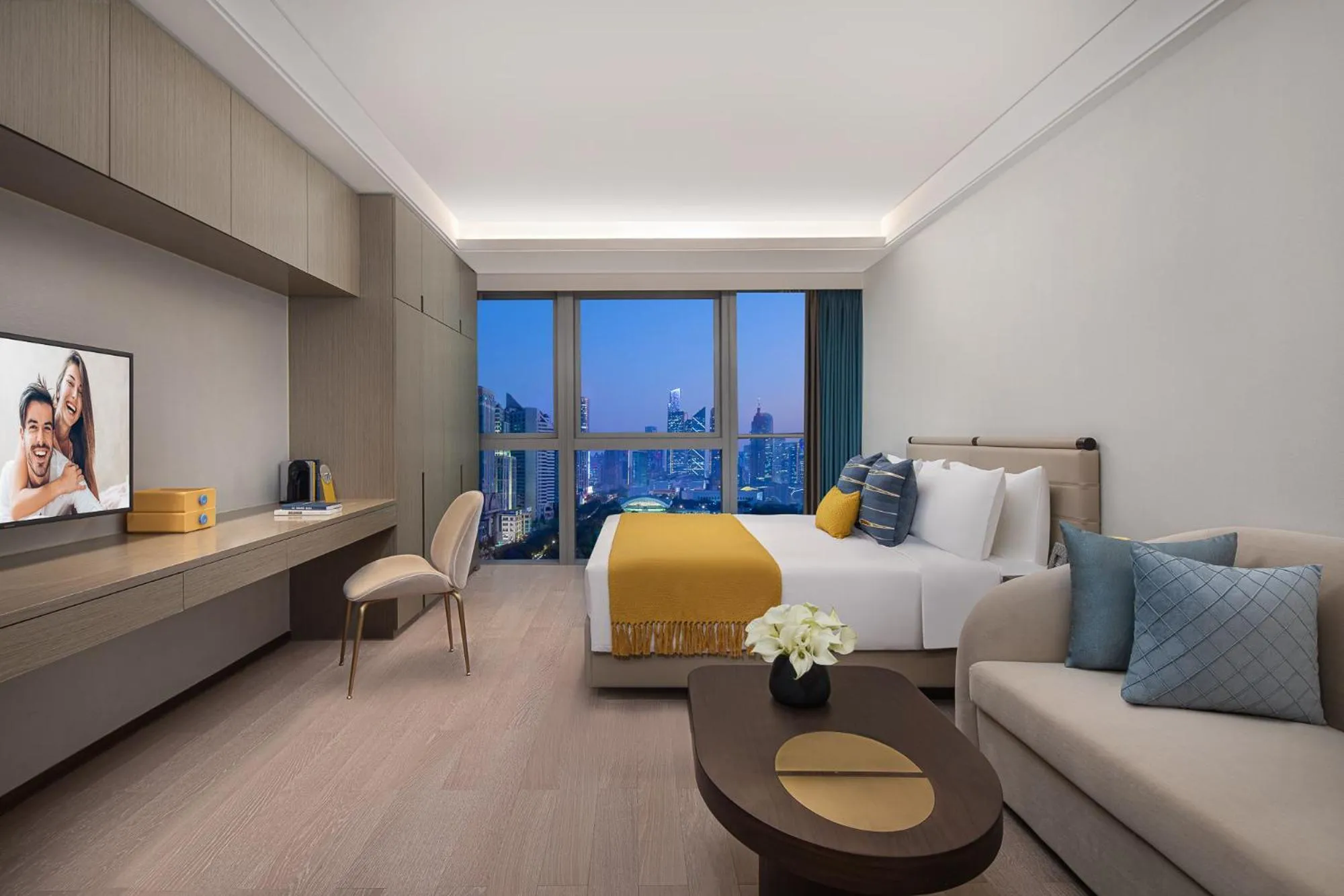TV and multimedia, Bed in Star Residence ICC Guangzhou