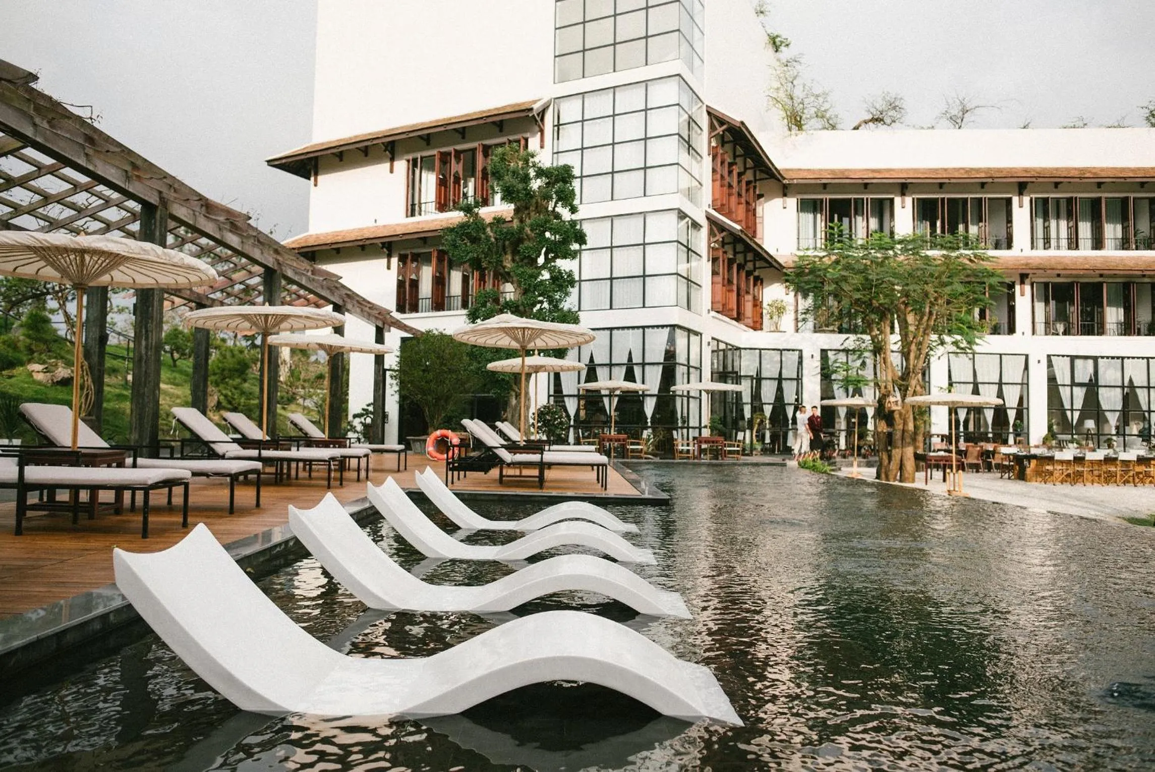 Pool view in aNhill Boutique