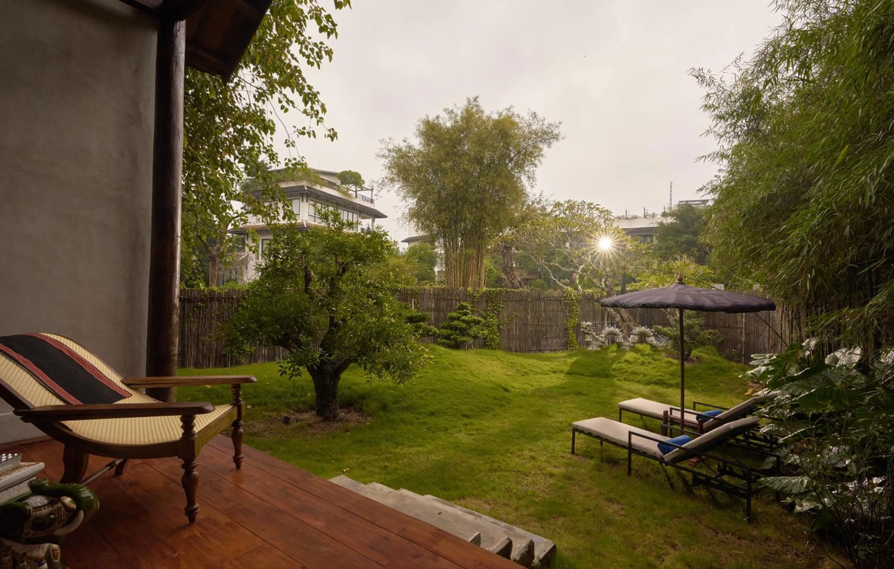 Garden view in aNhill Boutique