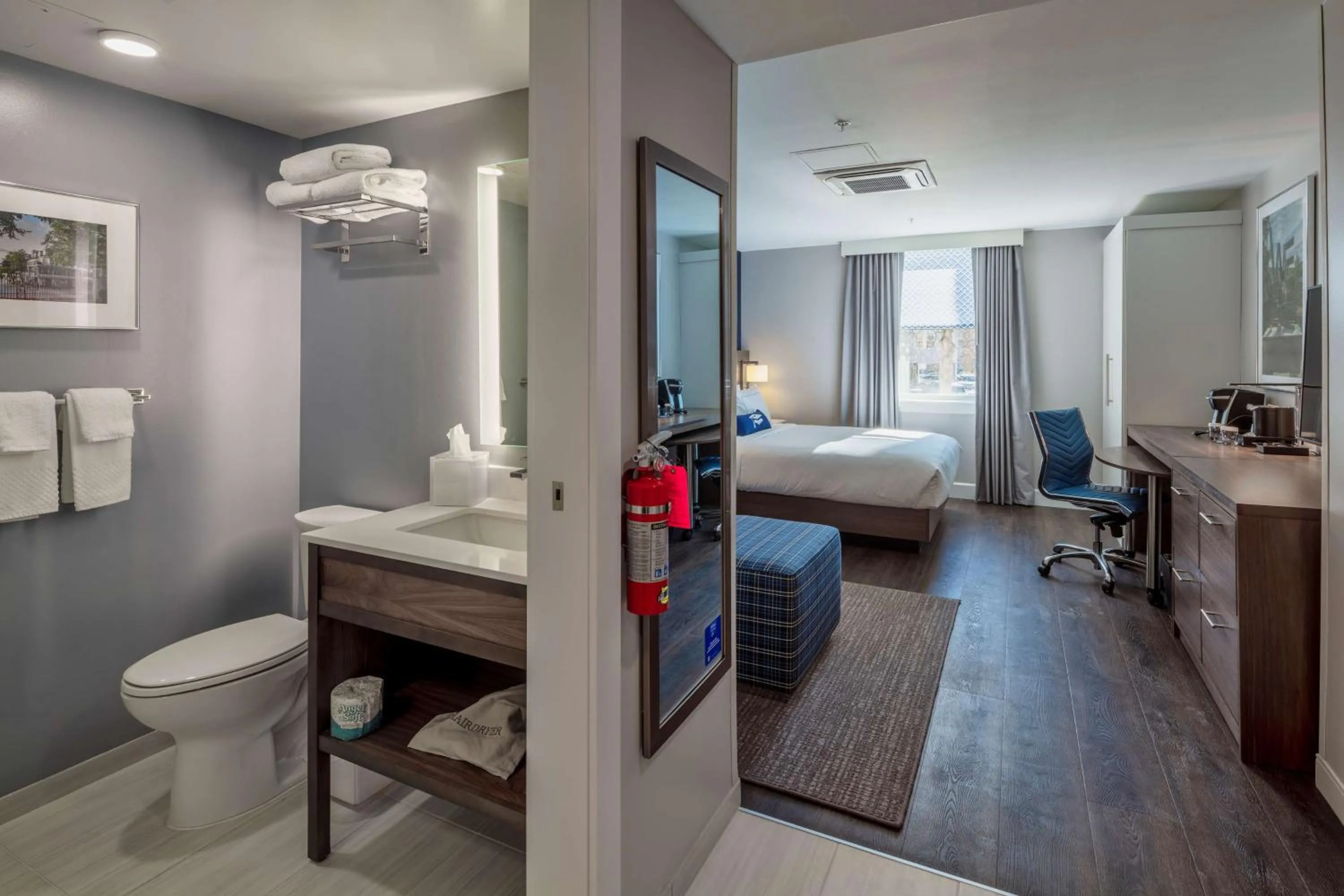 Bedroom, Bed in Scholar State College, Tapestry Collection by Hilton