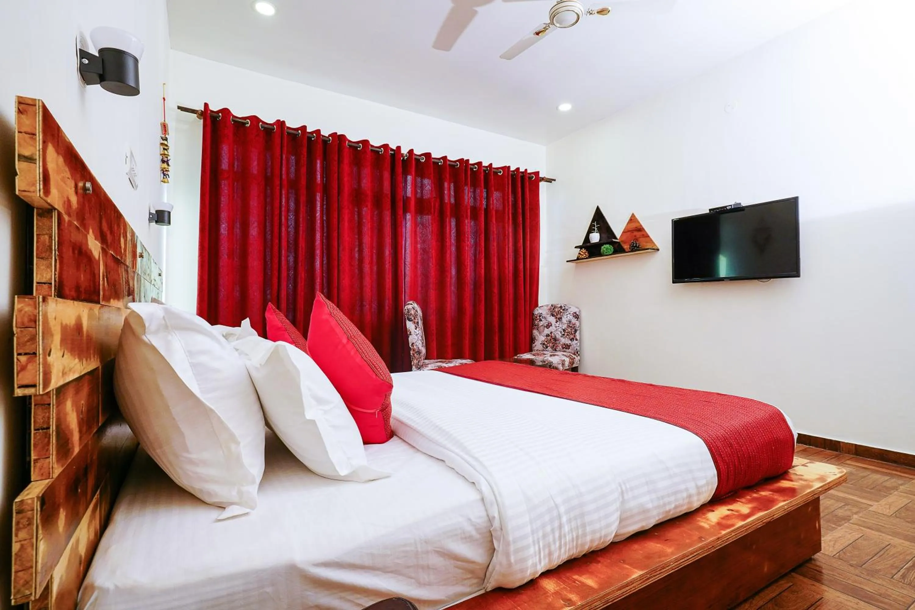 Bed in Hotel Sagarmatha