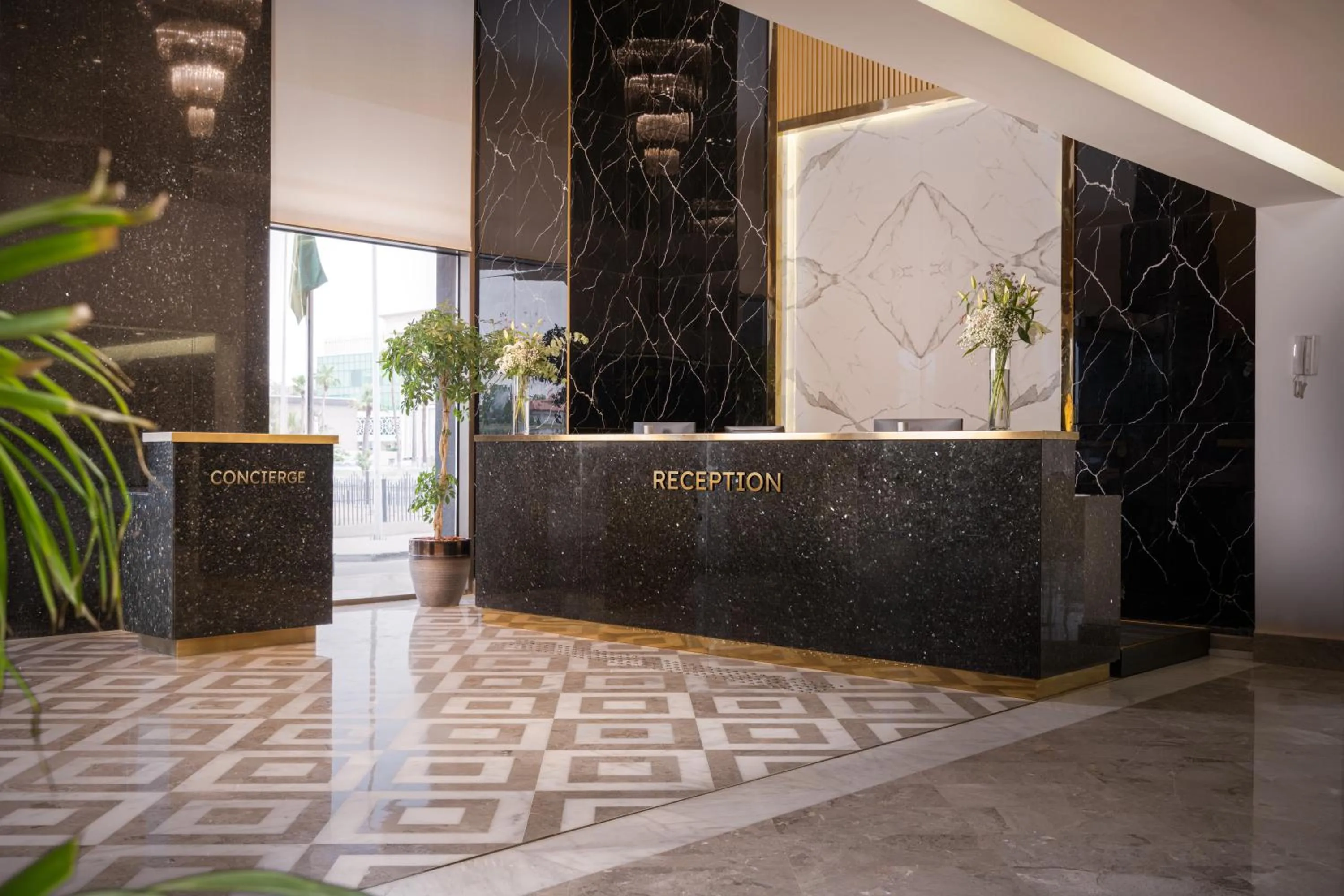 Lobby or reception in Joudyan King Road Jeddah by Elafجوديان طريق الملك جدة