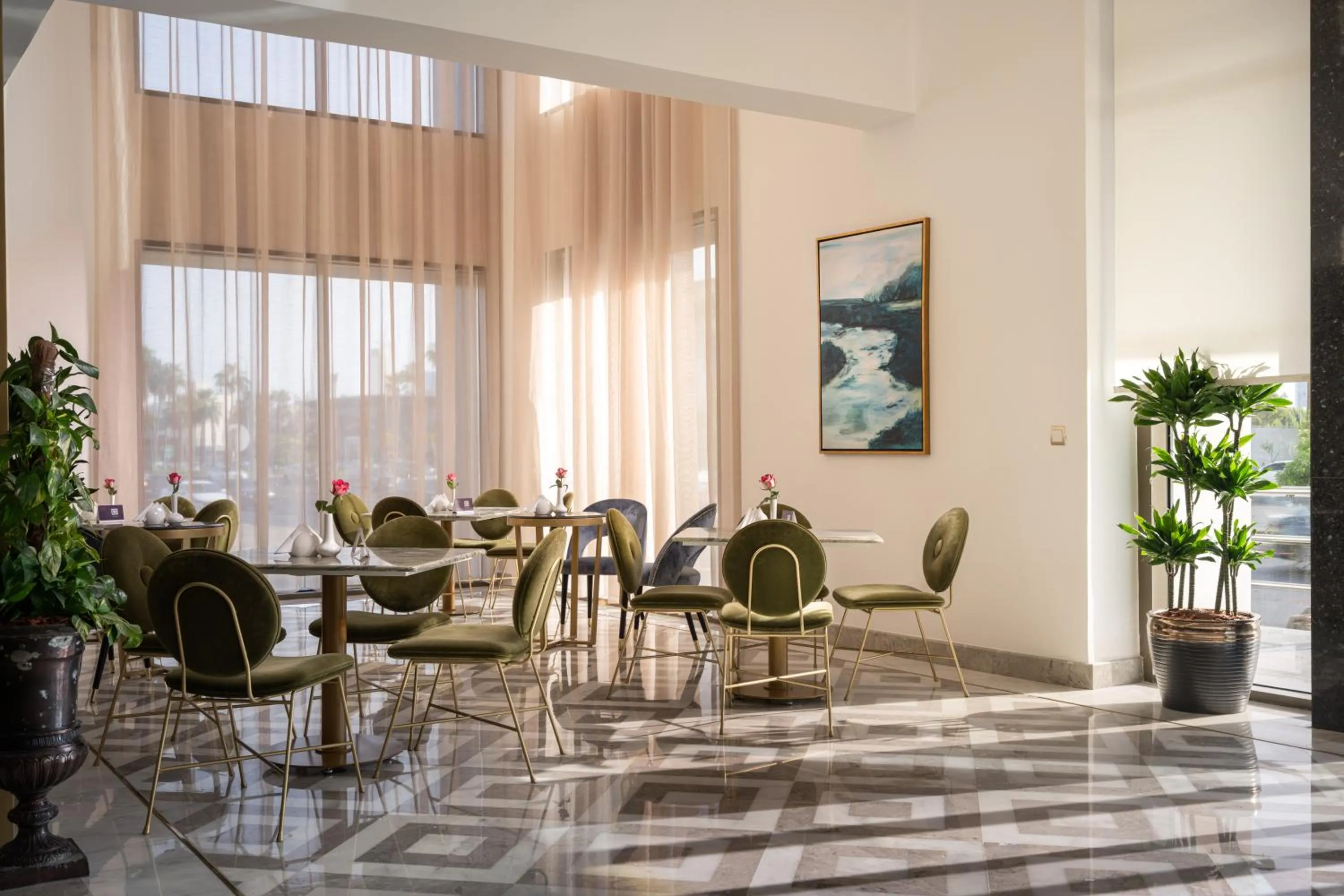 Lobby or reception in Joudyan King Road Jeddah by Elafجوديان طريق الملك جدة