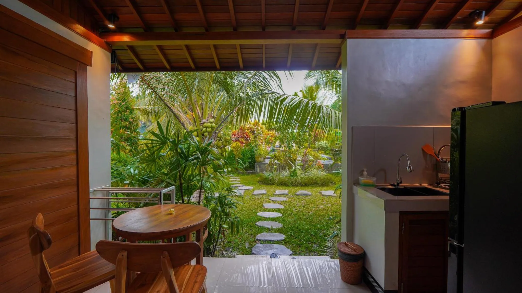 Patio in Green Coconut Cottage
