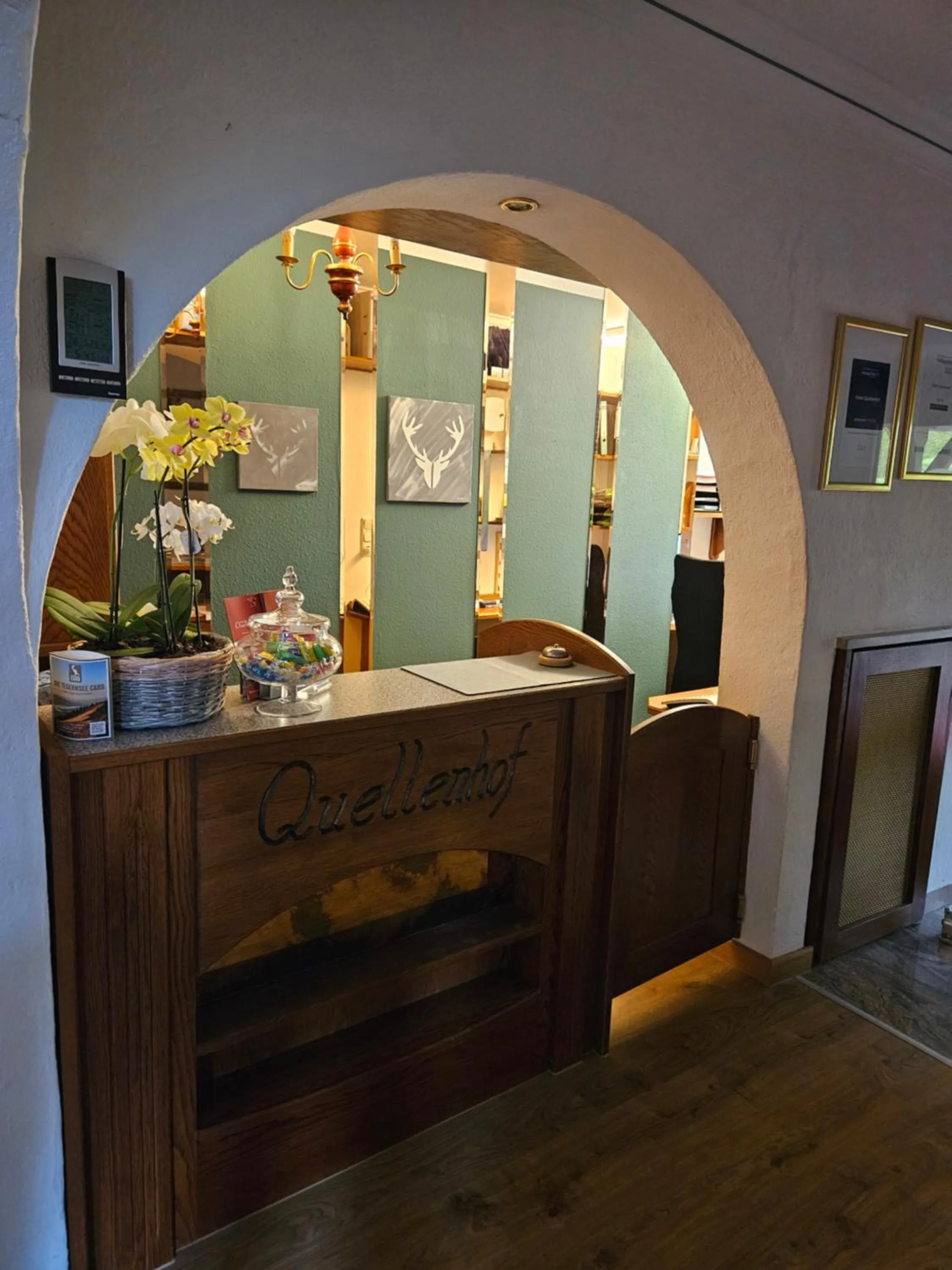 Lobby or reception in Hotel Quellenhof