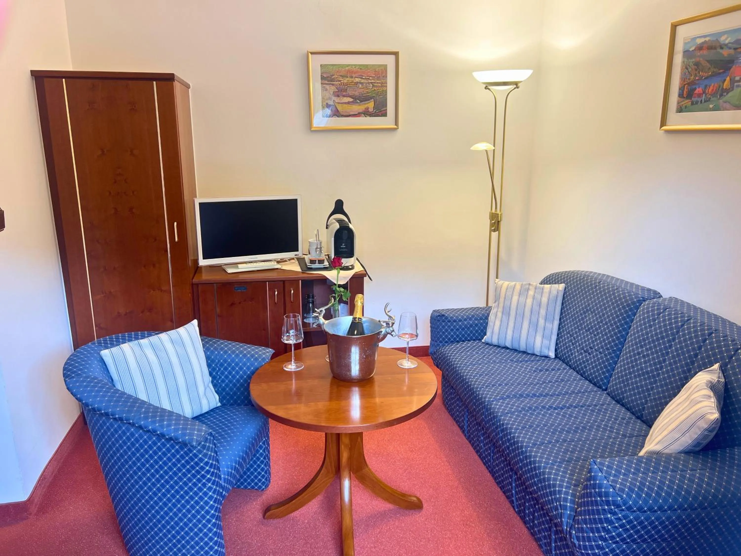 Seating area in Hotel Quellenhof