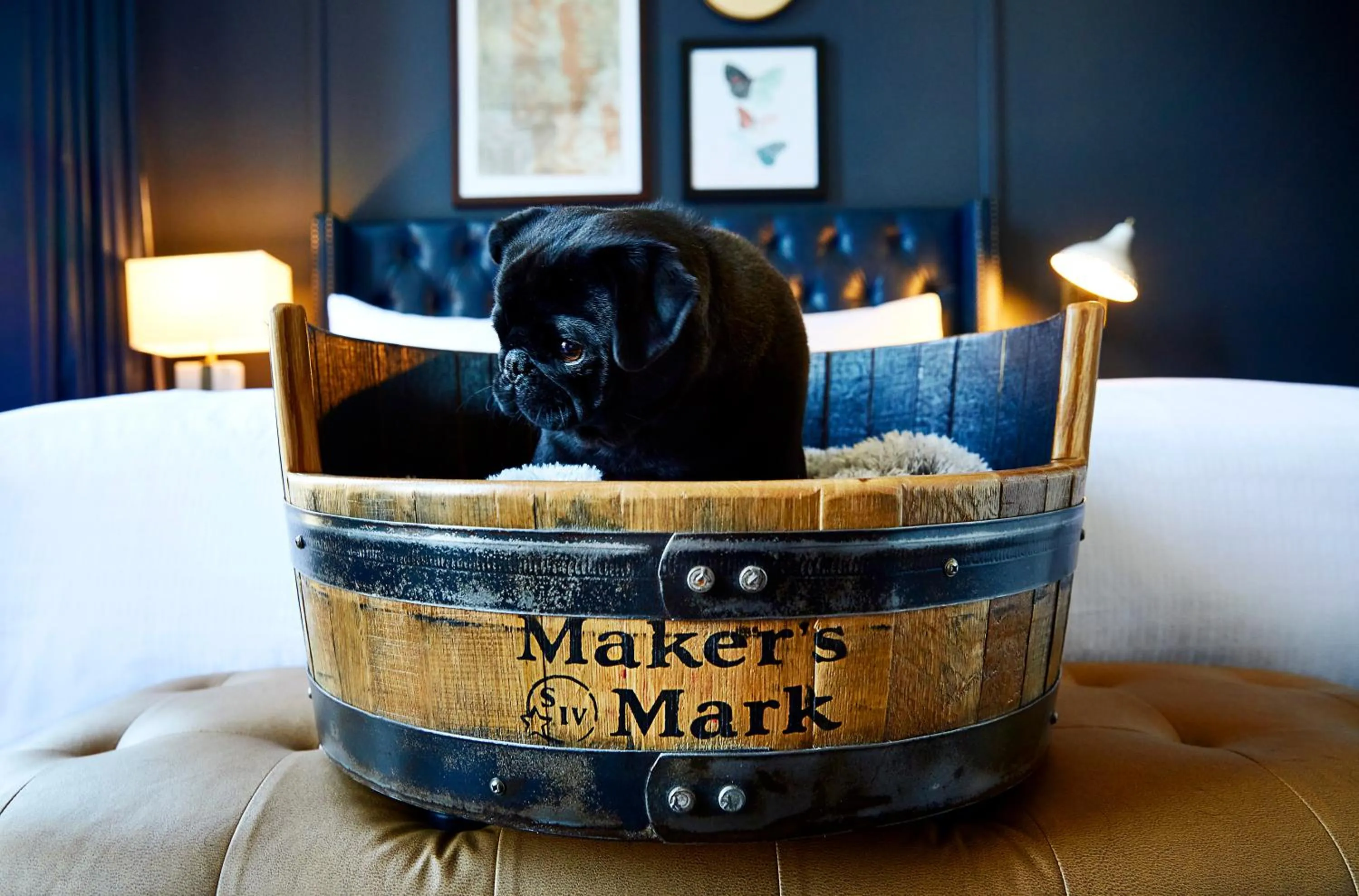Decorative detail, Bed in The Grady Hotel