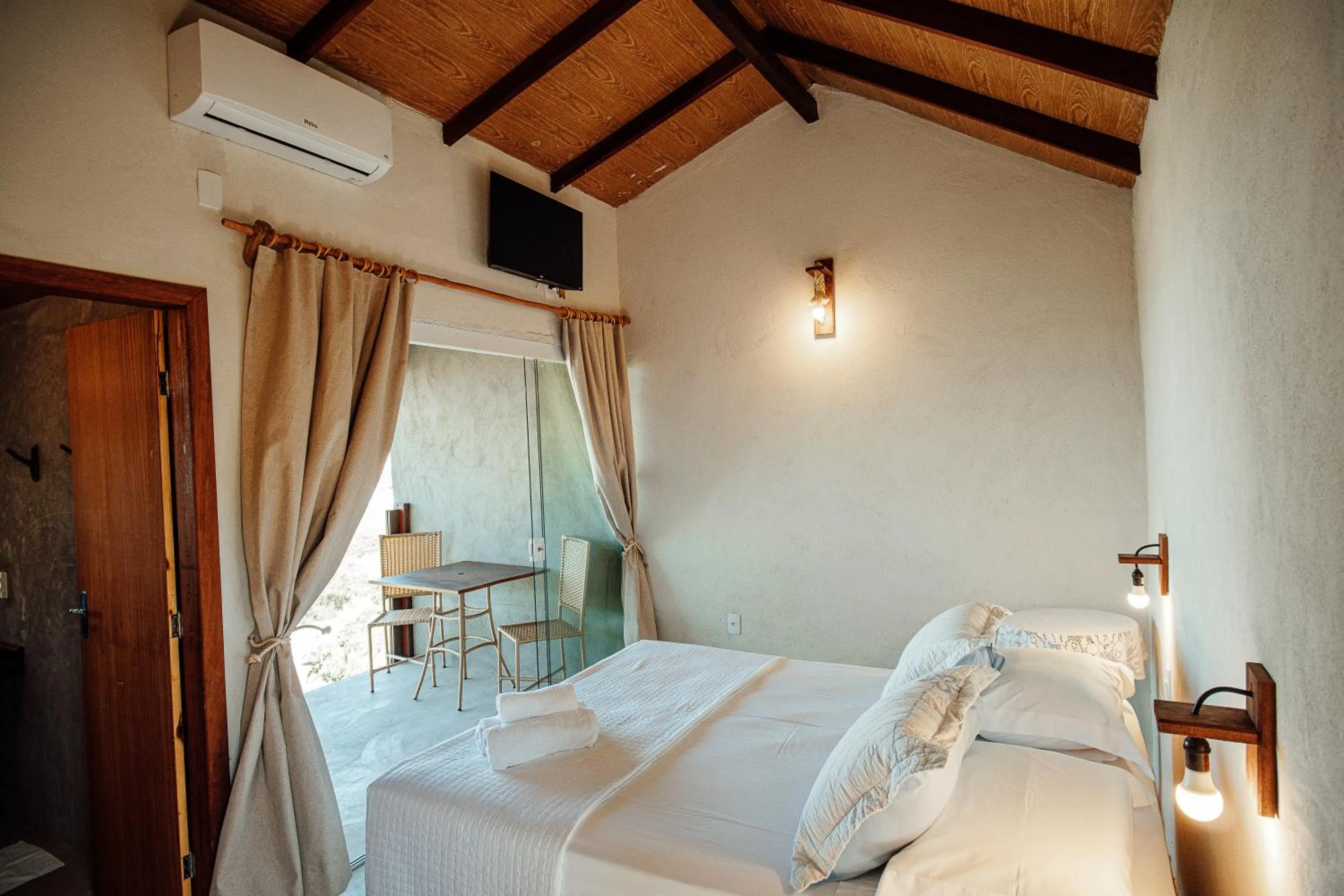 Bed in Pousada Terraço Guarapari