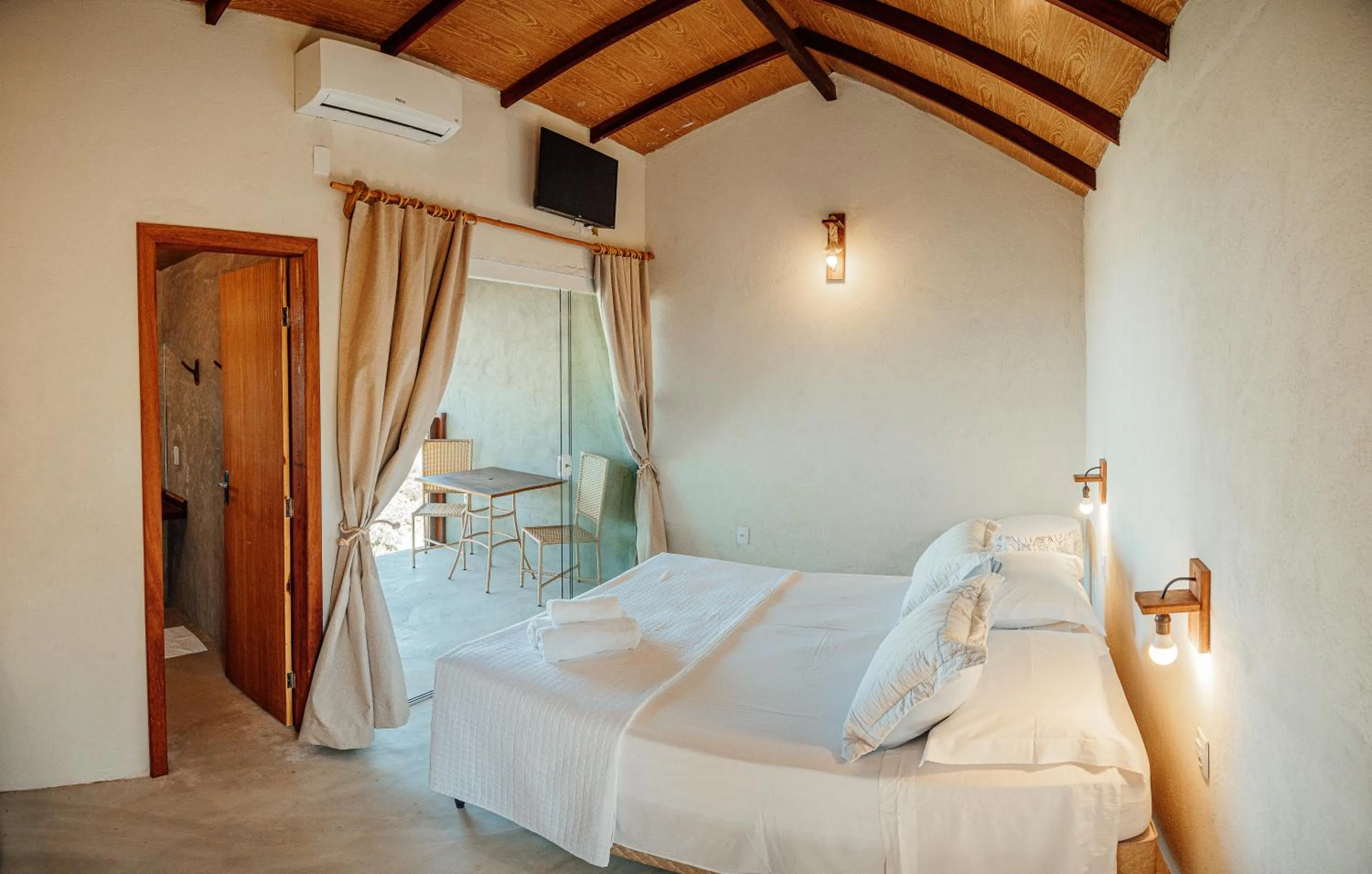 Bed in Pousada Terraço Guarapari