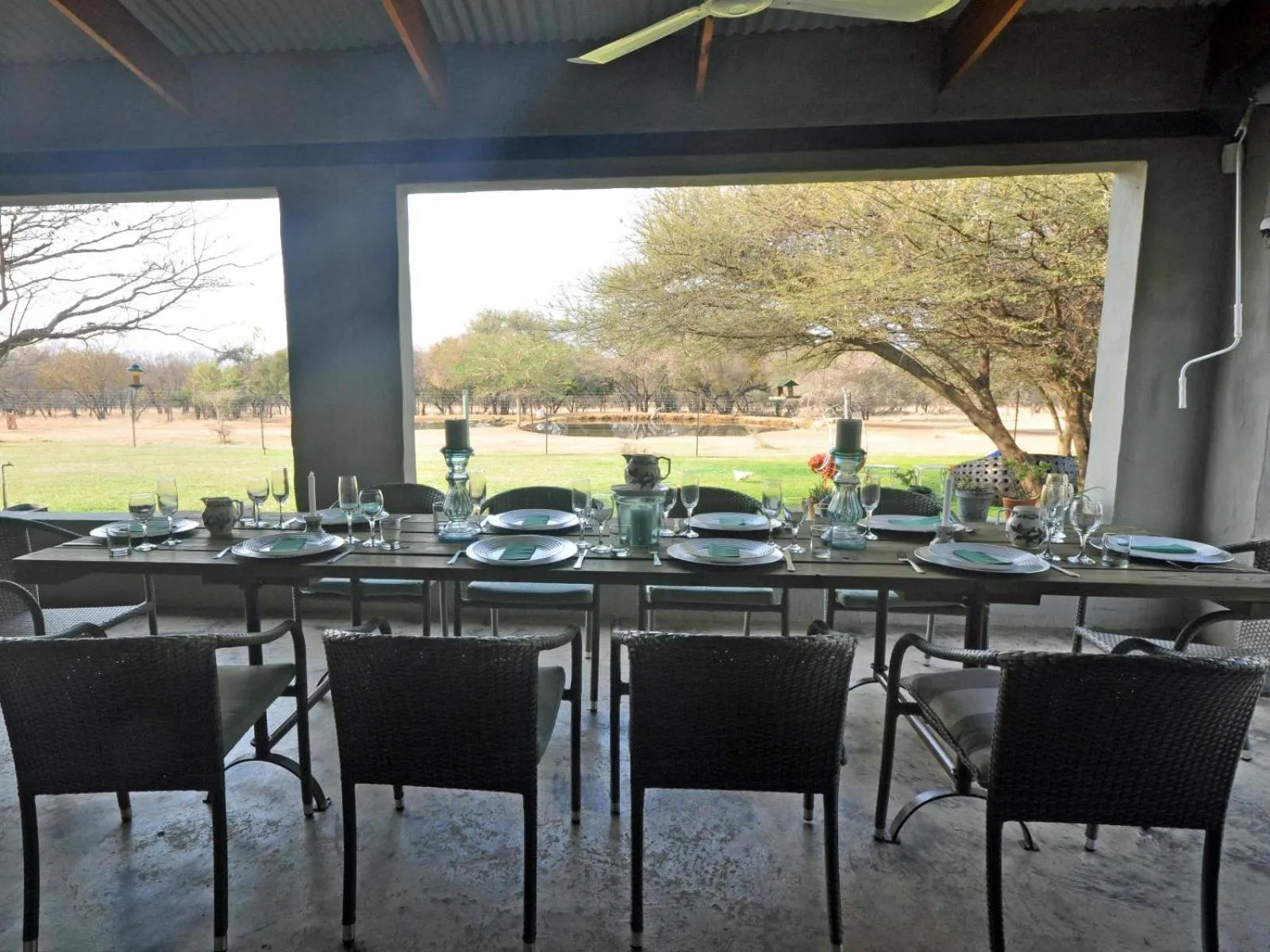 Patio in Tula Baba Game Lodge