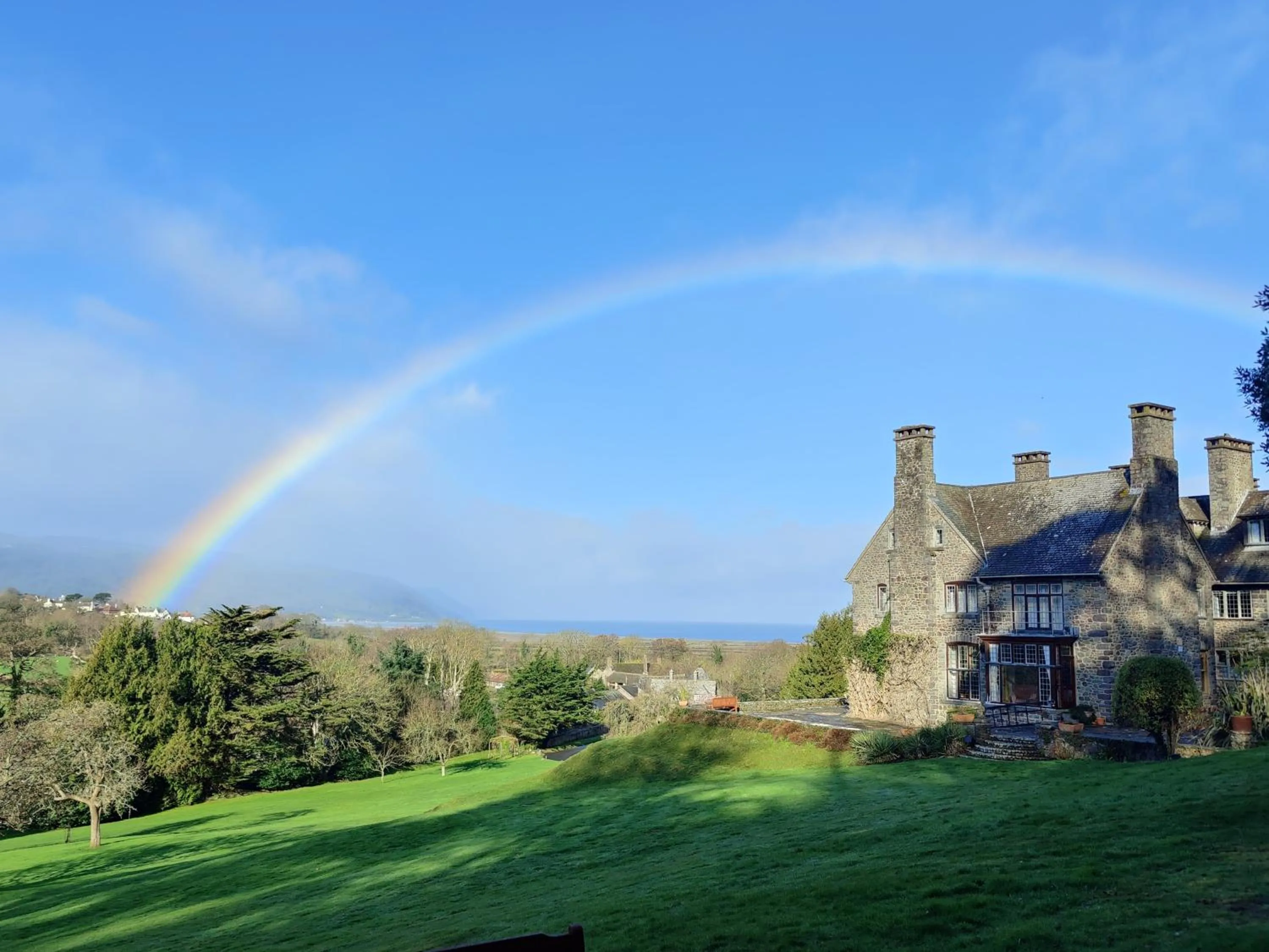 Property building in Luxury Bed And Breakfast at Bossington Hall in Exmoor, Somerset