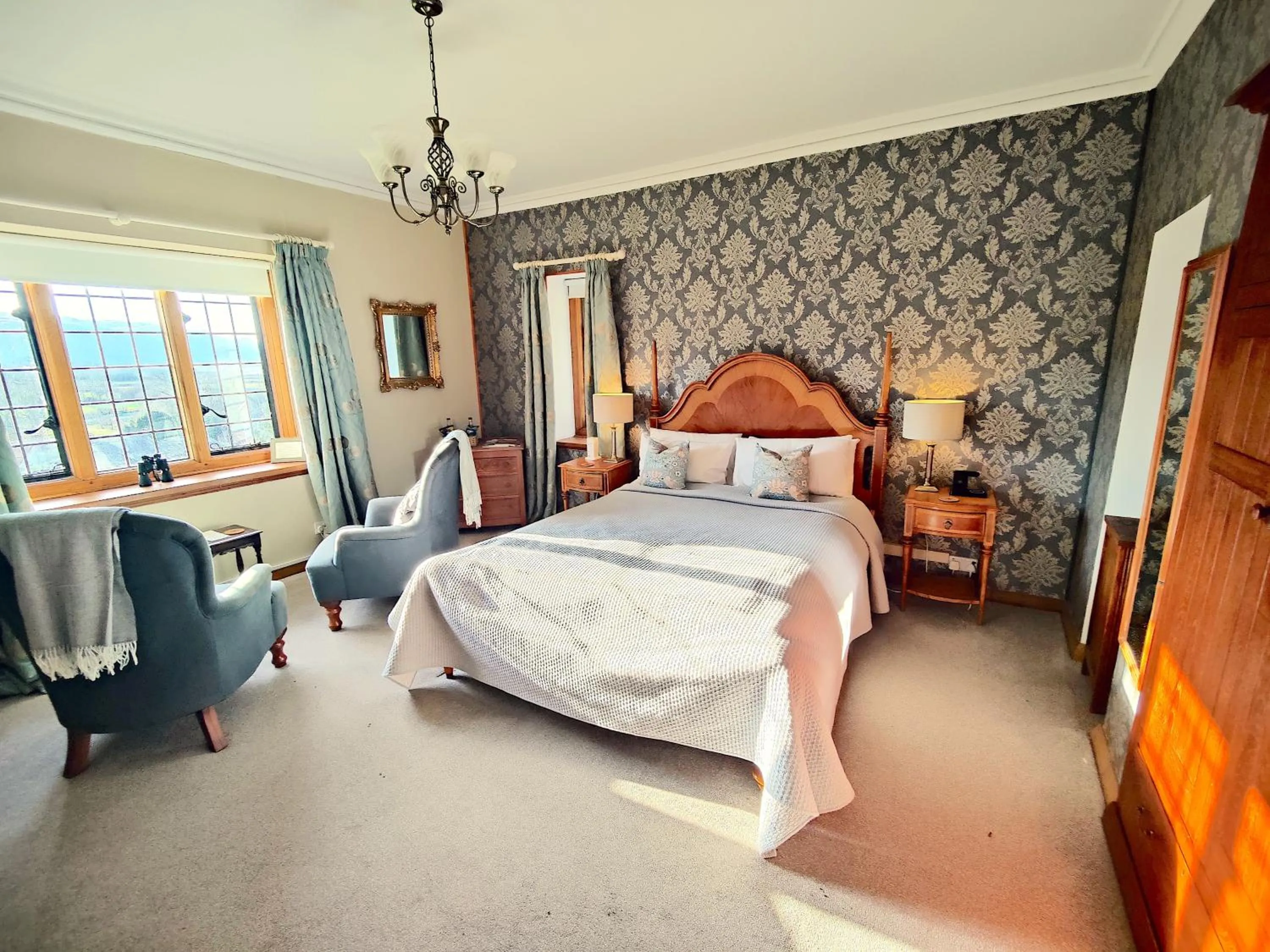 Bed in Luxury Bed And Breakfast at Bossington Hall in Exmoor, Somerset