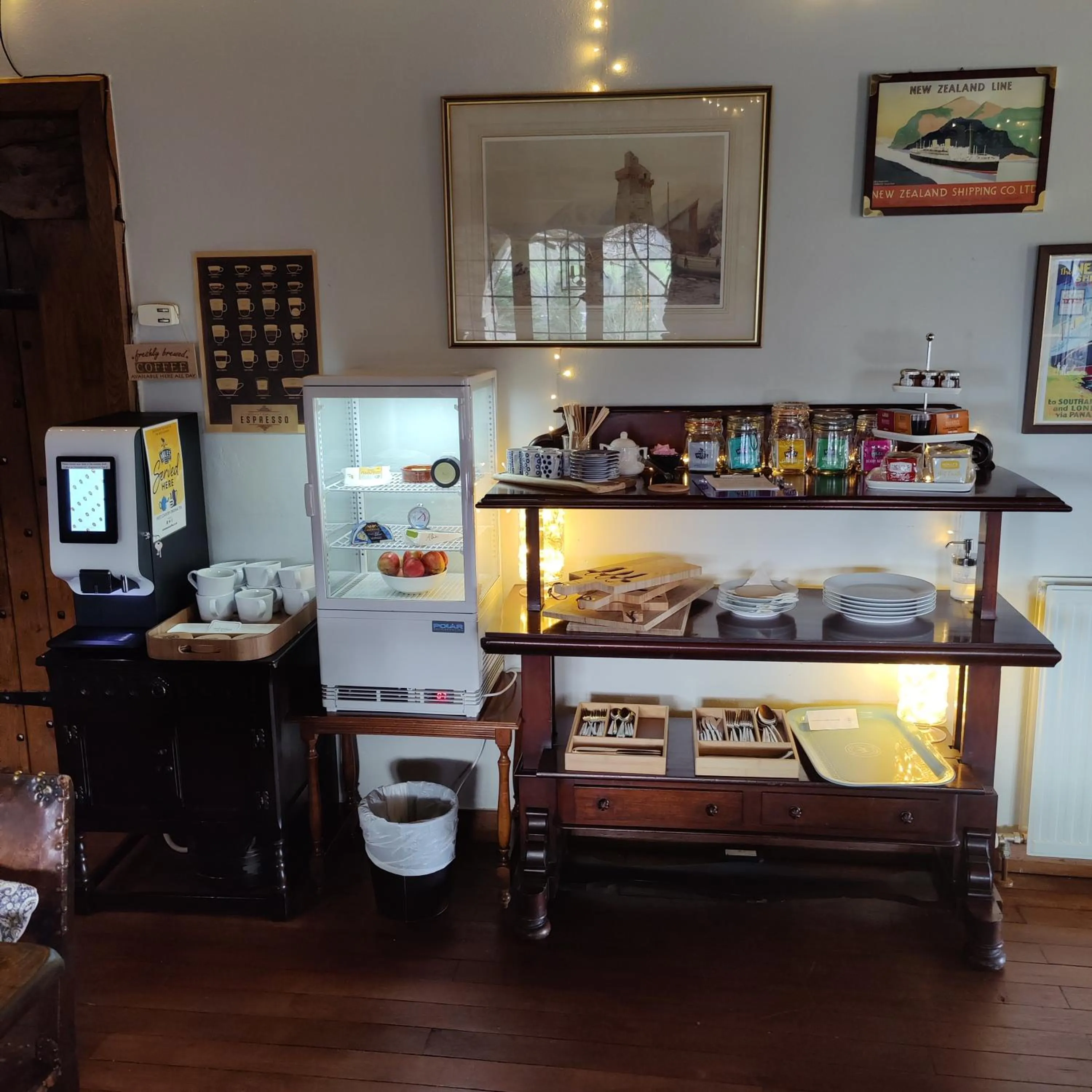 Restaurant/places to eat in Luxury Bed And Breakfast at Bossington Hall in Exmoor, Somerset